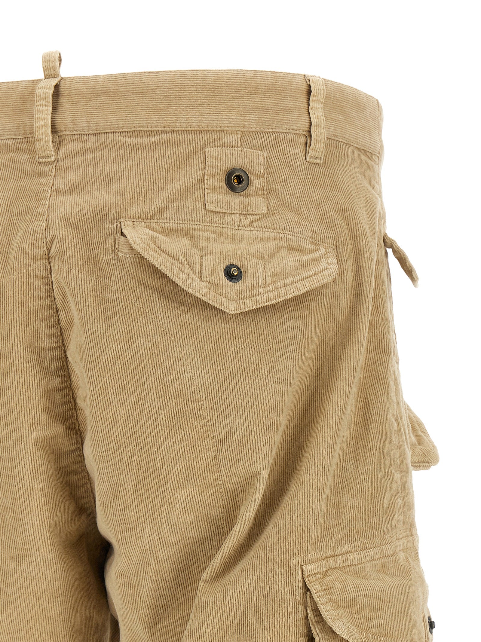 Dsquared² Beige Cotton Cargo Men's Pants