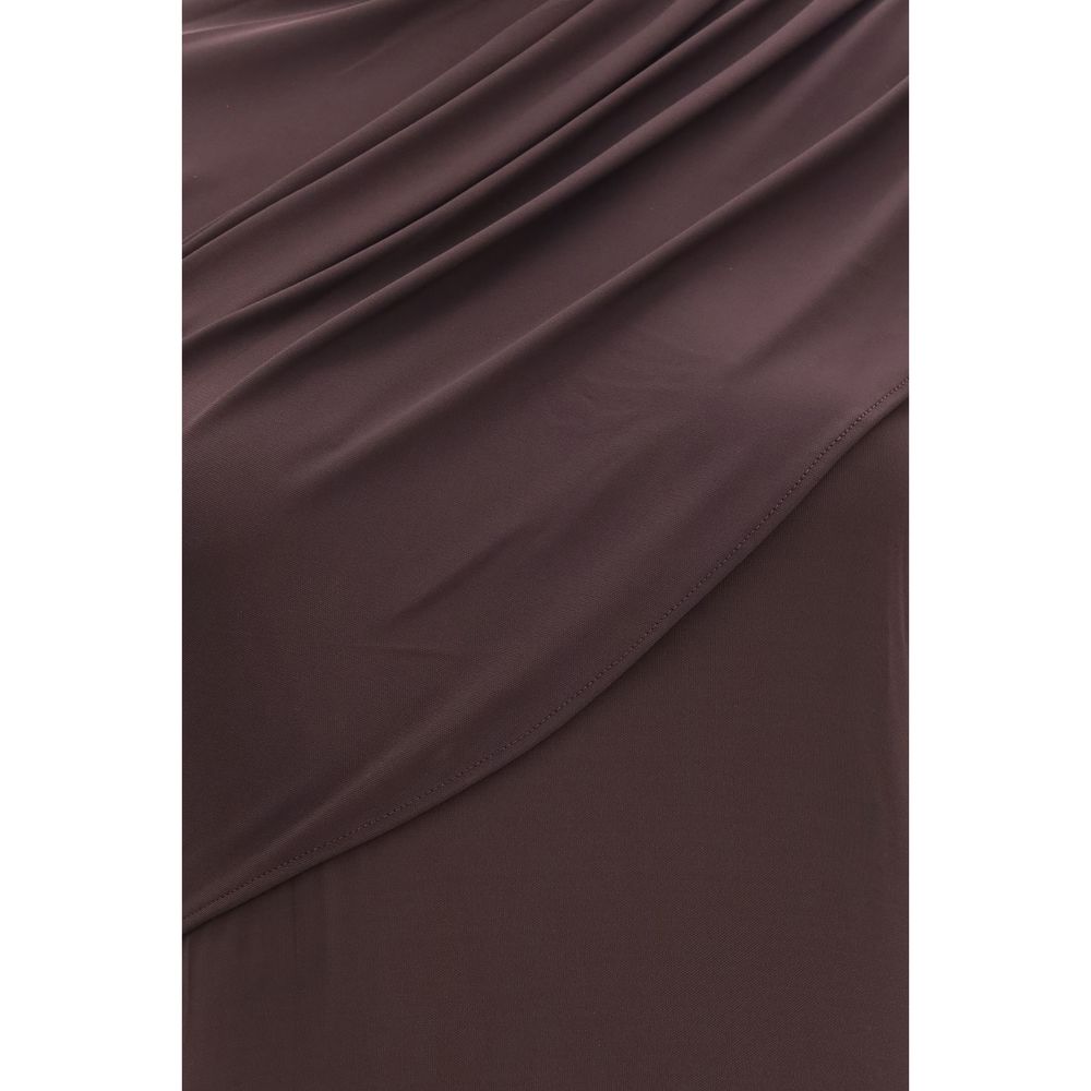 Courrèges Brown Viscose Casual Women's Dress