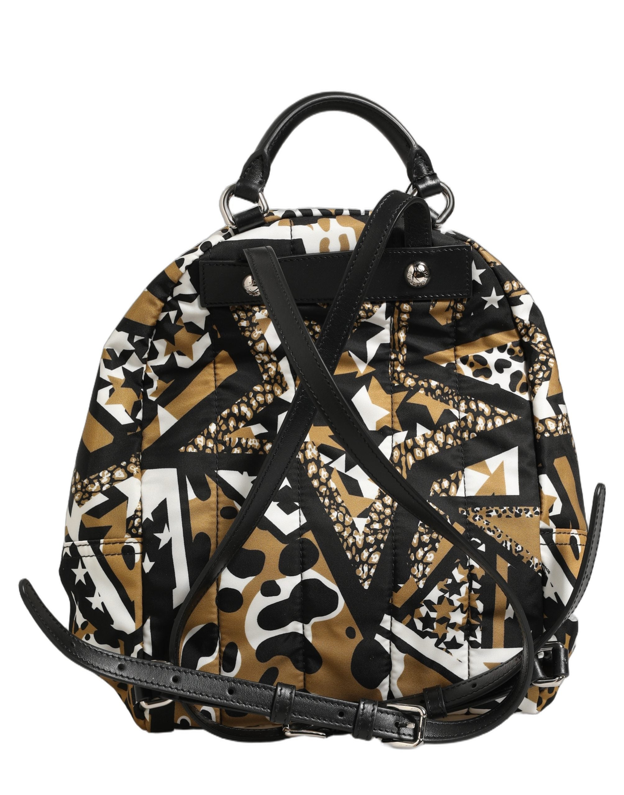 Dolce & Gabbana Multicolor Star Nylon School Travel Backpack Borse Women's Bag (Pre-Owned)