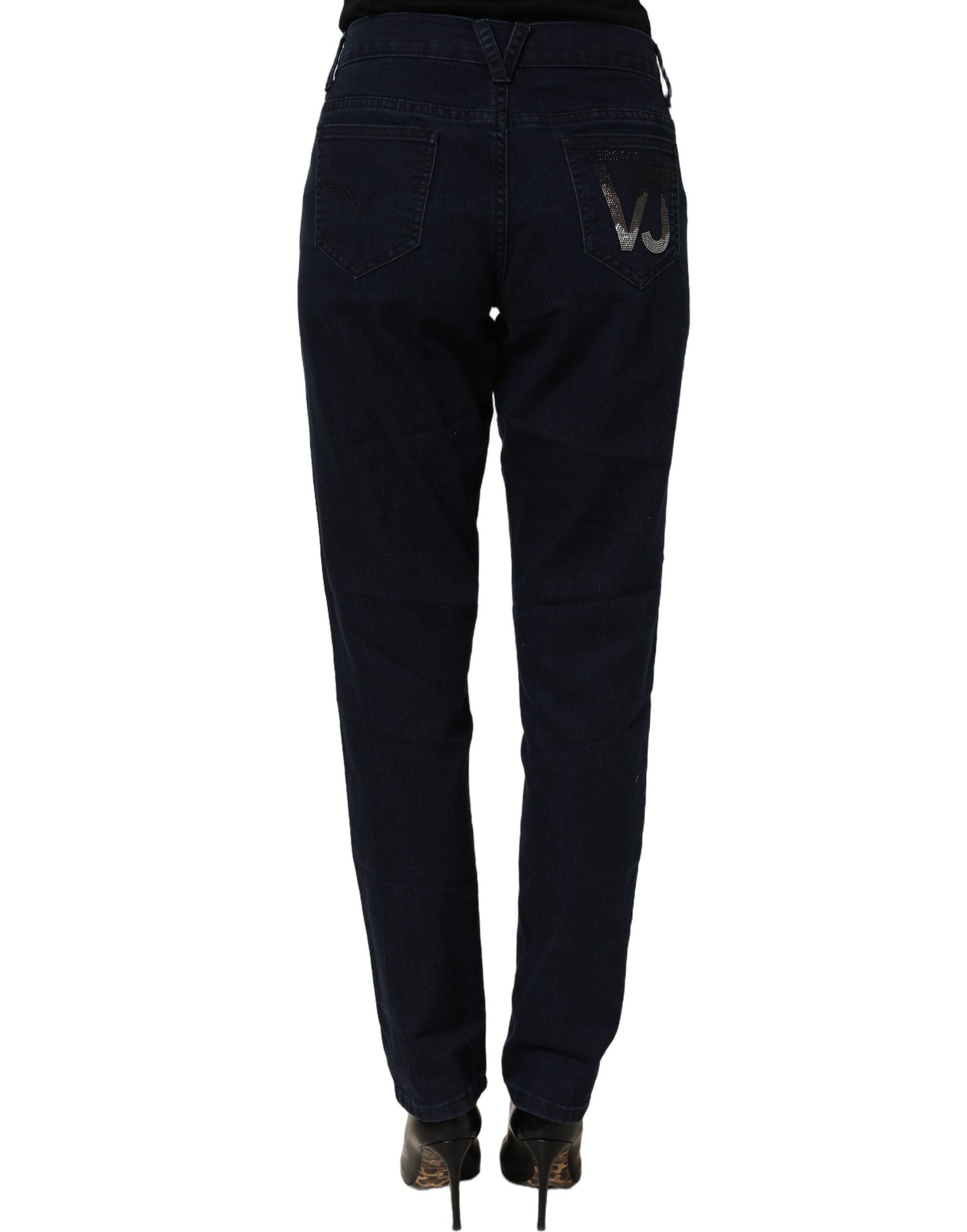 Versace Jeans Couture Blue High Waist Skinny Denim Trouser Women's Jeans (Pre-Owned)