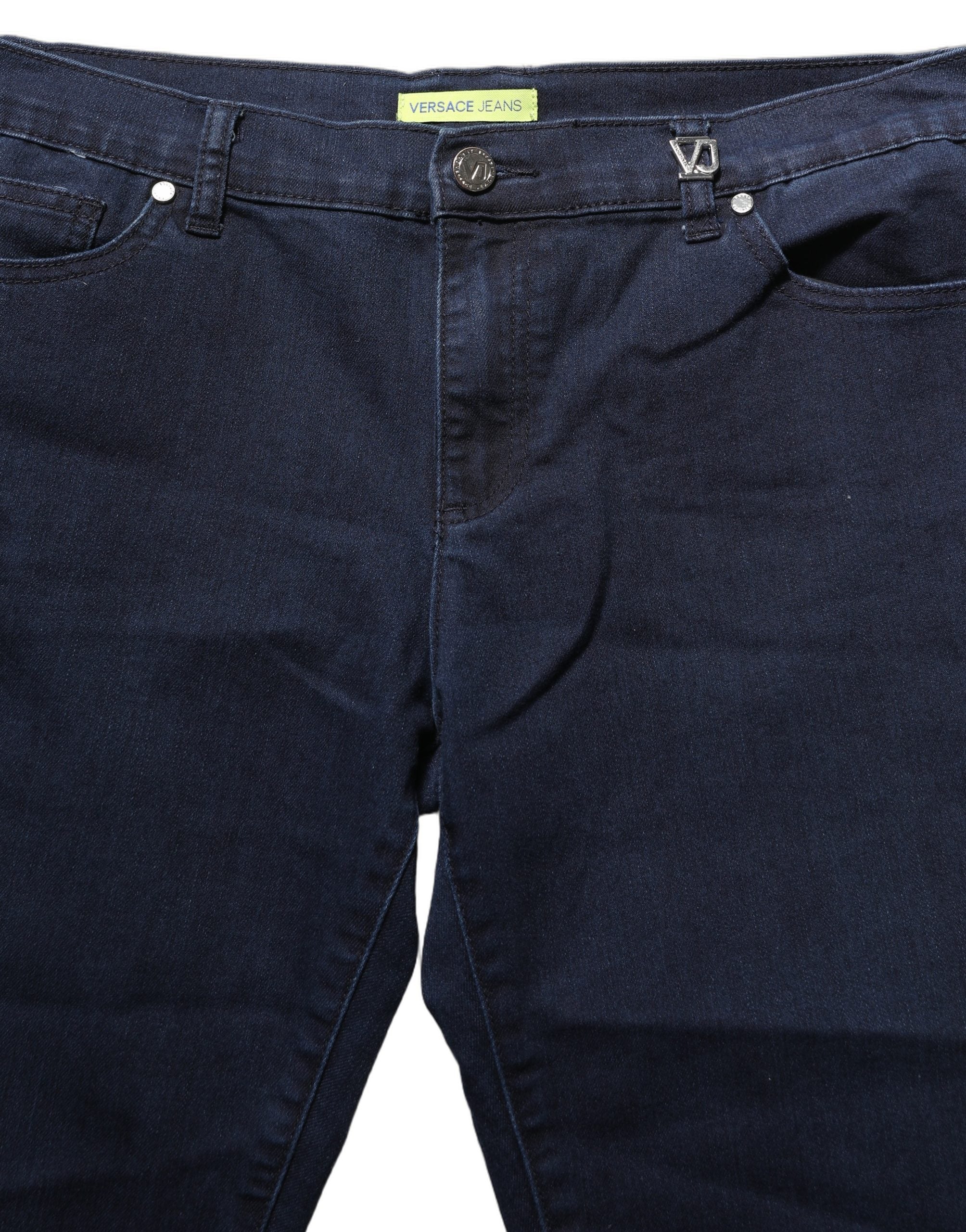 Versace Jeans Couture Blue High Waist Skinny Denim Trouser Women's Jeans (Pre-Owned)
