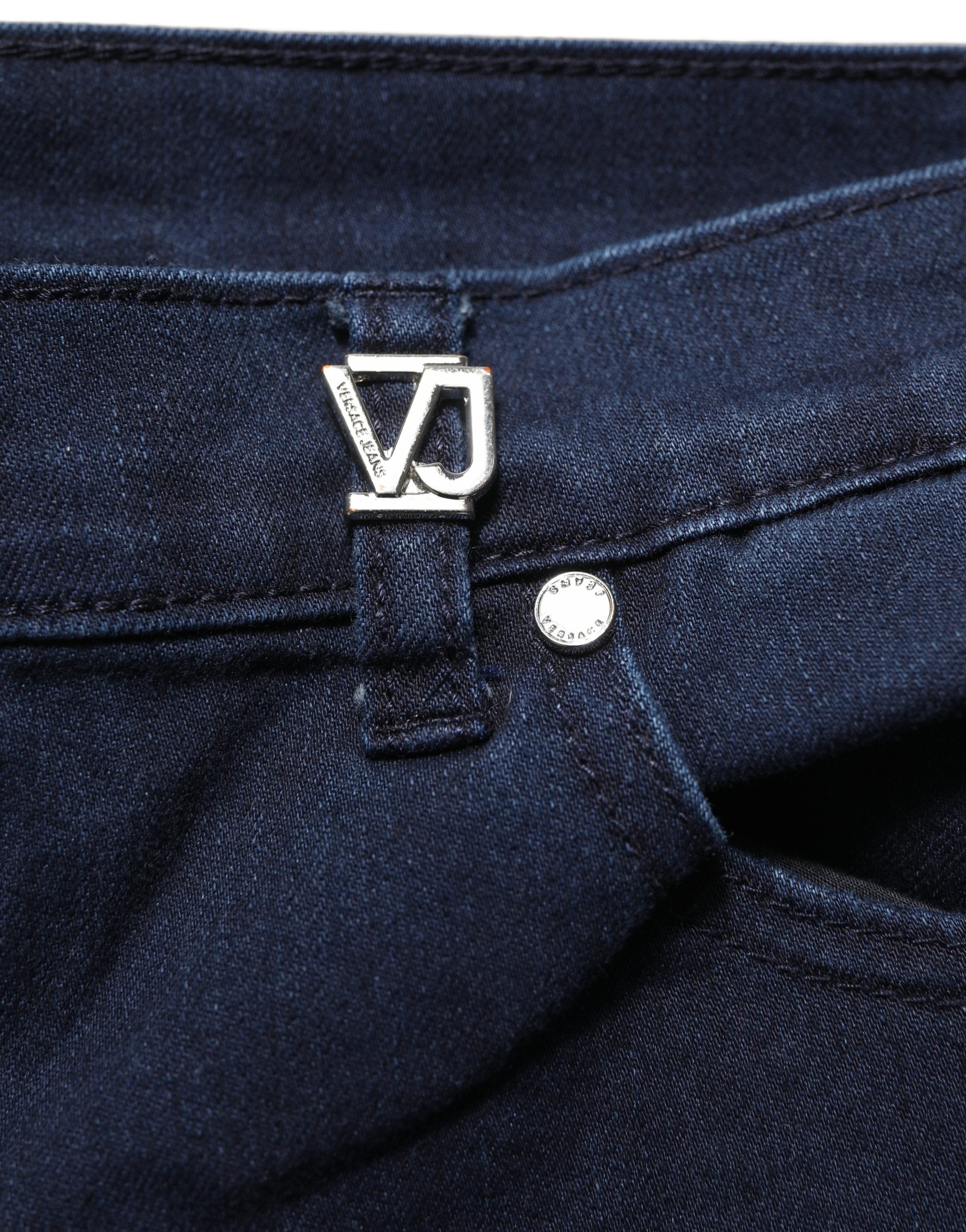 Versace Jeans Couture Blue High Waist Skinny Denim Trouser Women's Jeans (Pre-Owned)