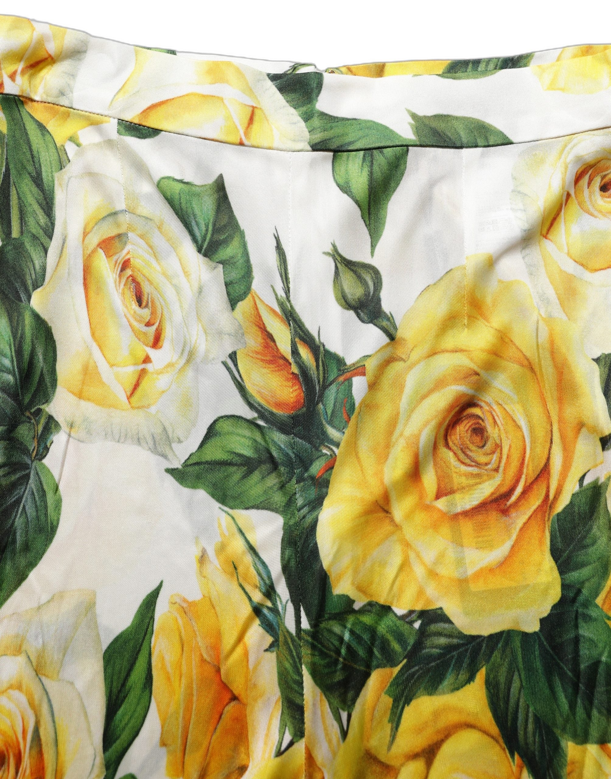 Dolce & Gabbana Multicolor Floral High Waist Straight Women's Pants