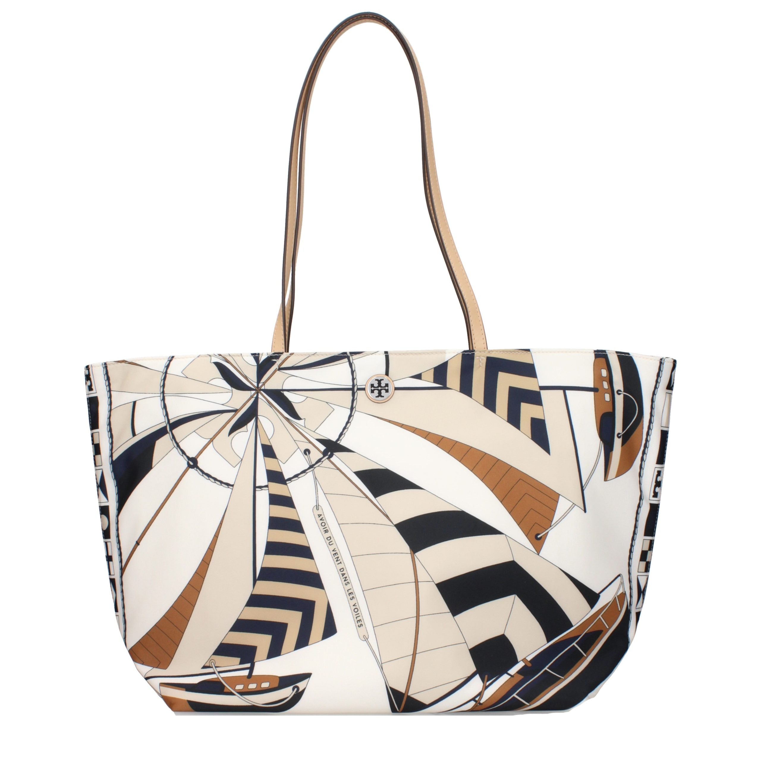 Tory Burch Beige Fabric Crossbody Women's Bag