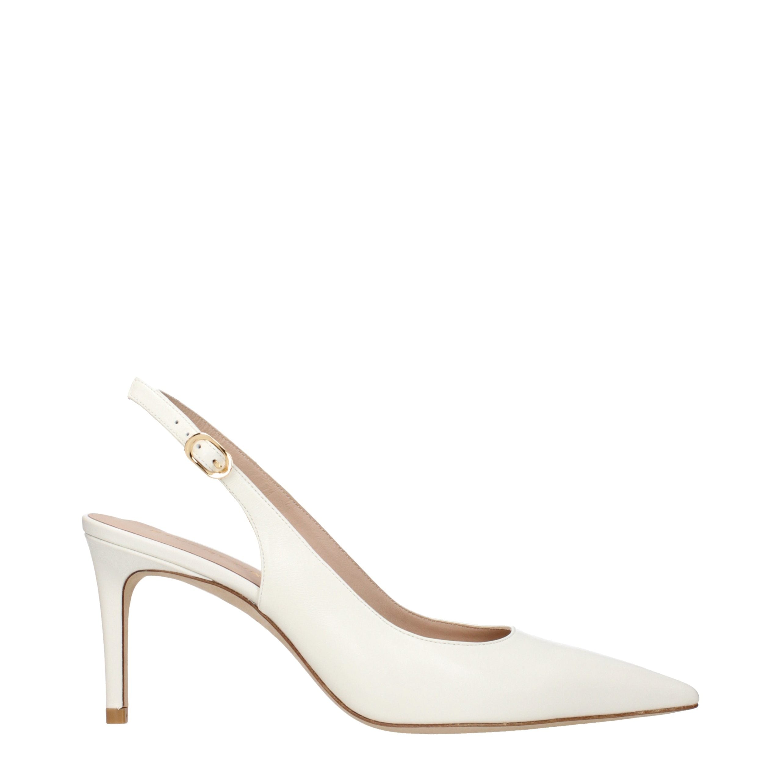 Stuart Weitzman Beige Leather High Heel Women's Pumps