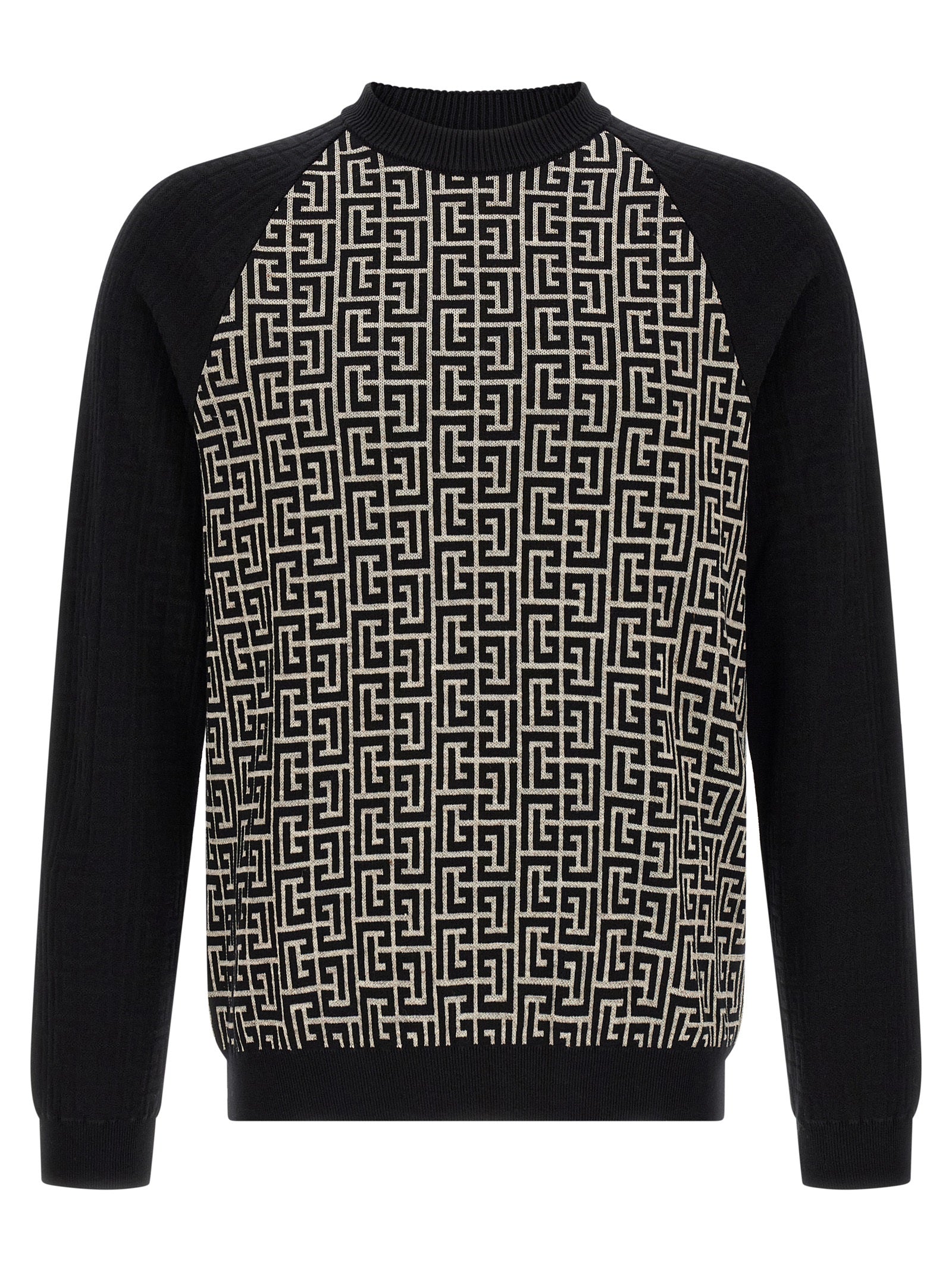 Balmain Bicolor Cotton Men's Cardigan