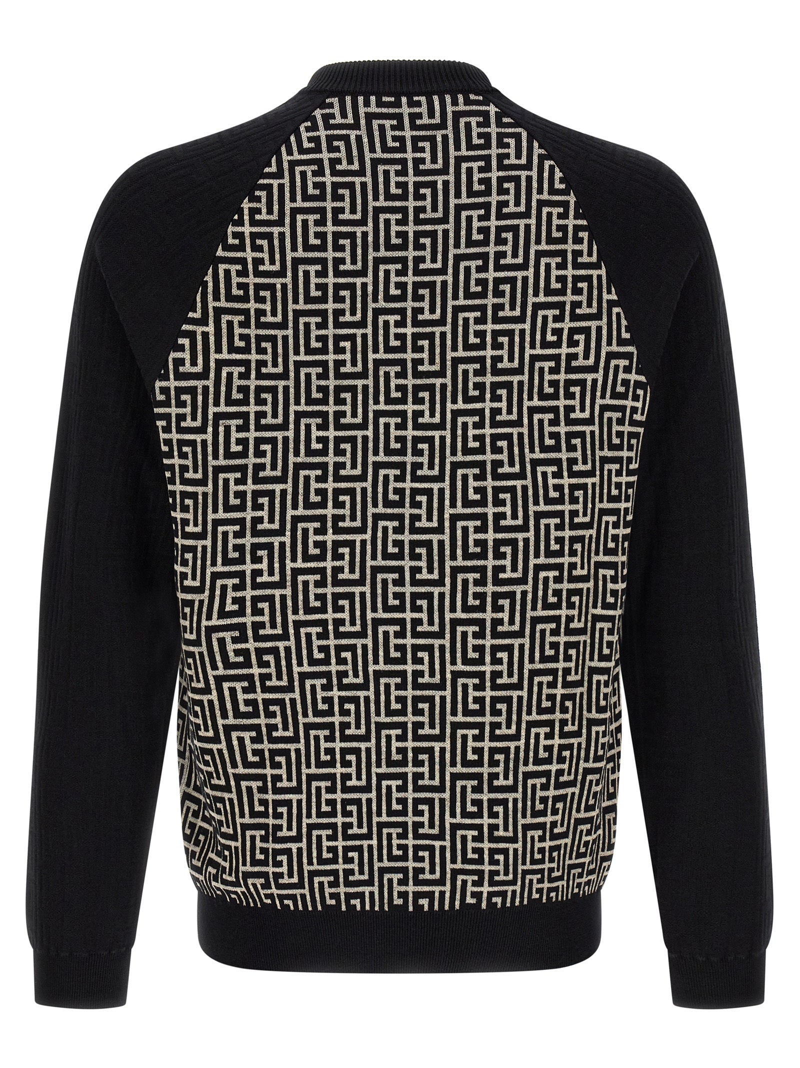 Balmain Bicolor Cotton Men's Cardigan