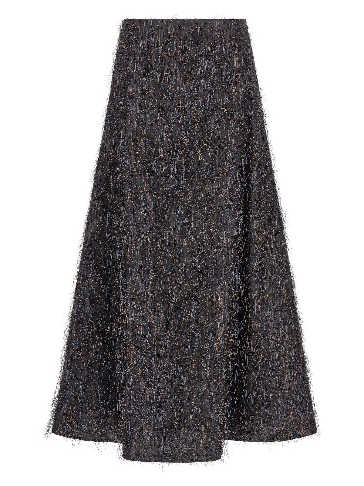 Peserico Blue Viscose Midi Women's Skirt