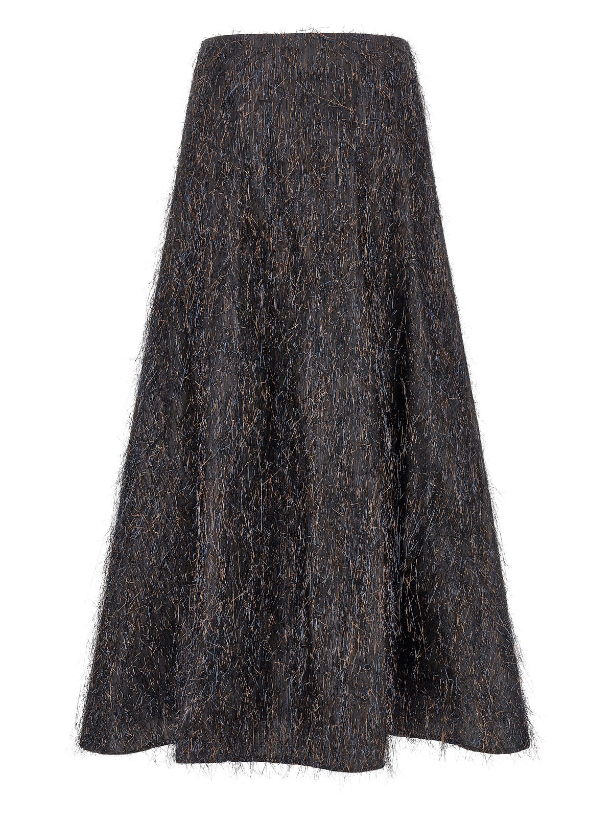 Peserico Blue Viscose Midi Women's Skirt