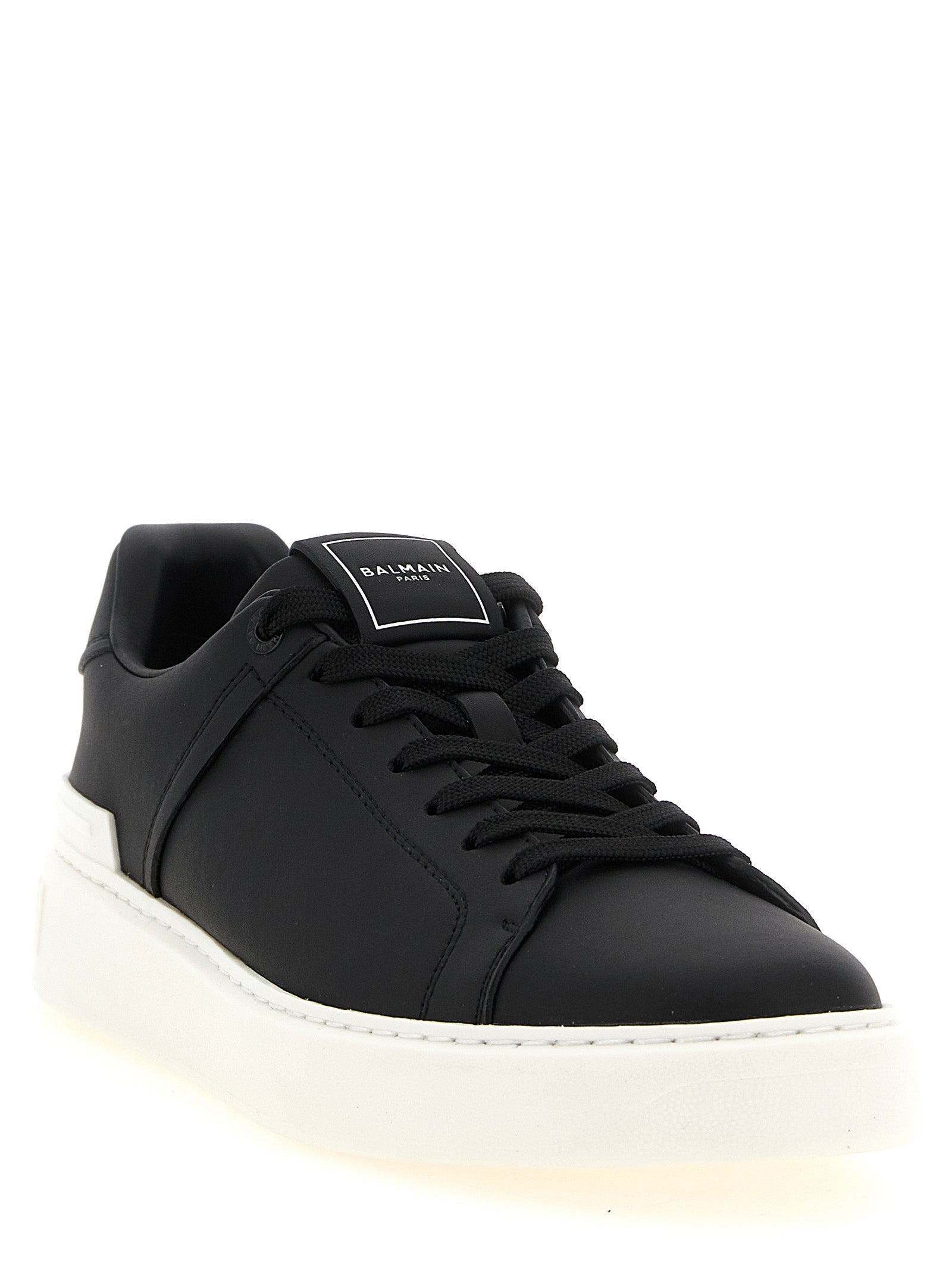 Balmain Bicolor Calfskin Low Top Men's Sneakers