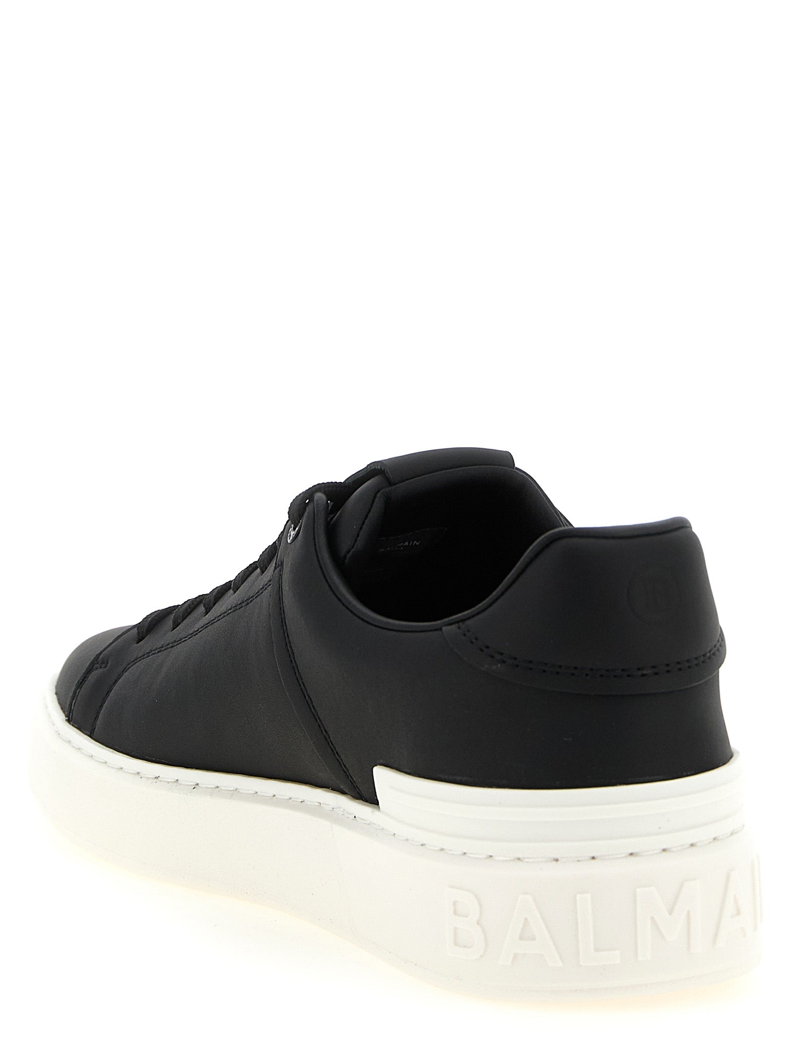 Balmain Bicolor Calfskin Low Top Men's Sneakers