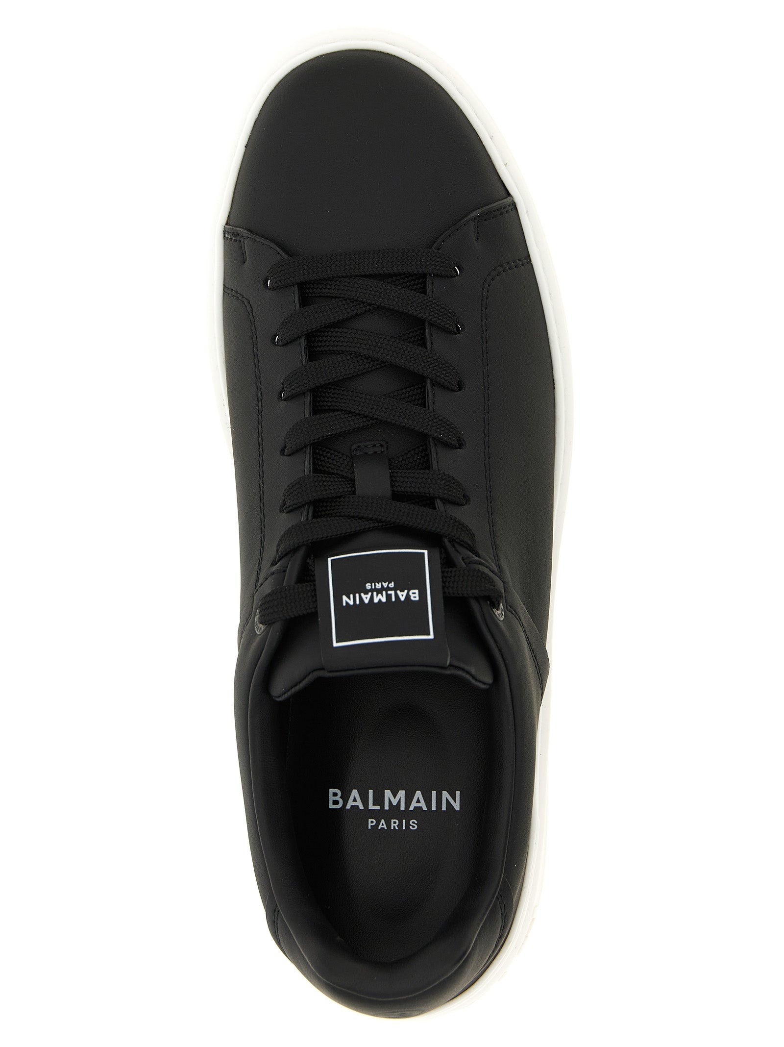Balmain Bicolor Calfskin Low Top Men's Sneakers