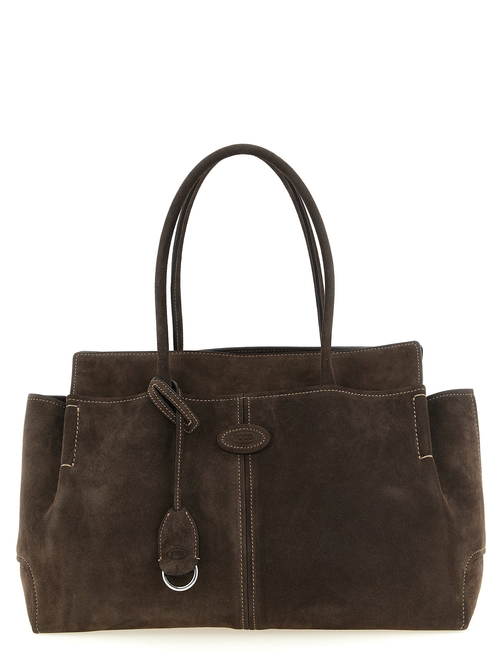 Tod's Brown Calfskin Tote Women's Bag