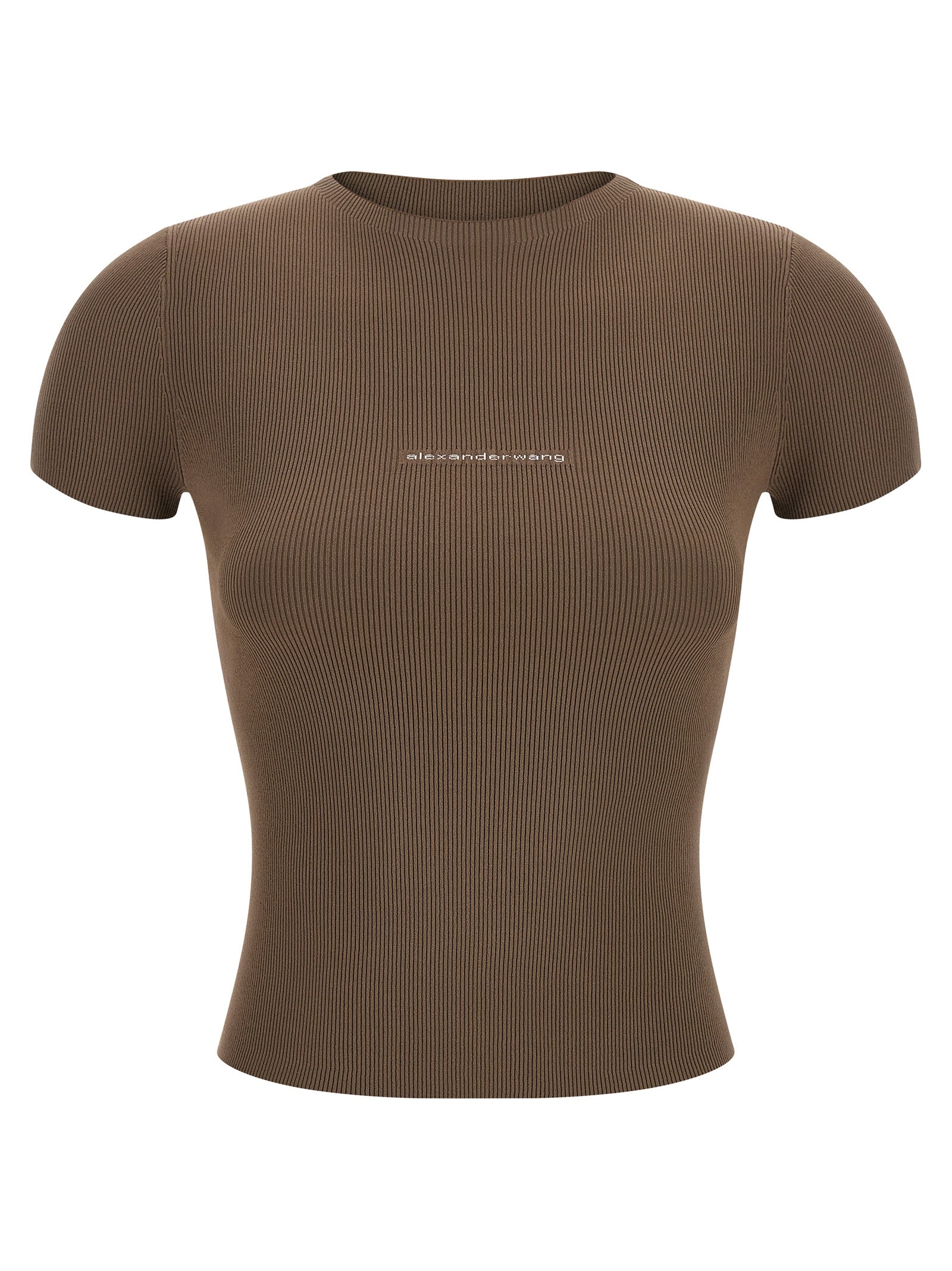 Alexander Wang Brown Polyamide Women's T-Shirt
