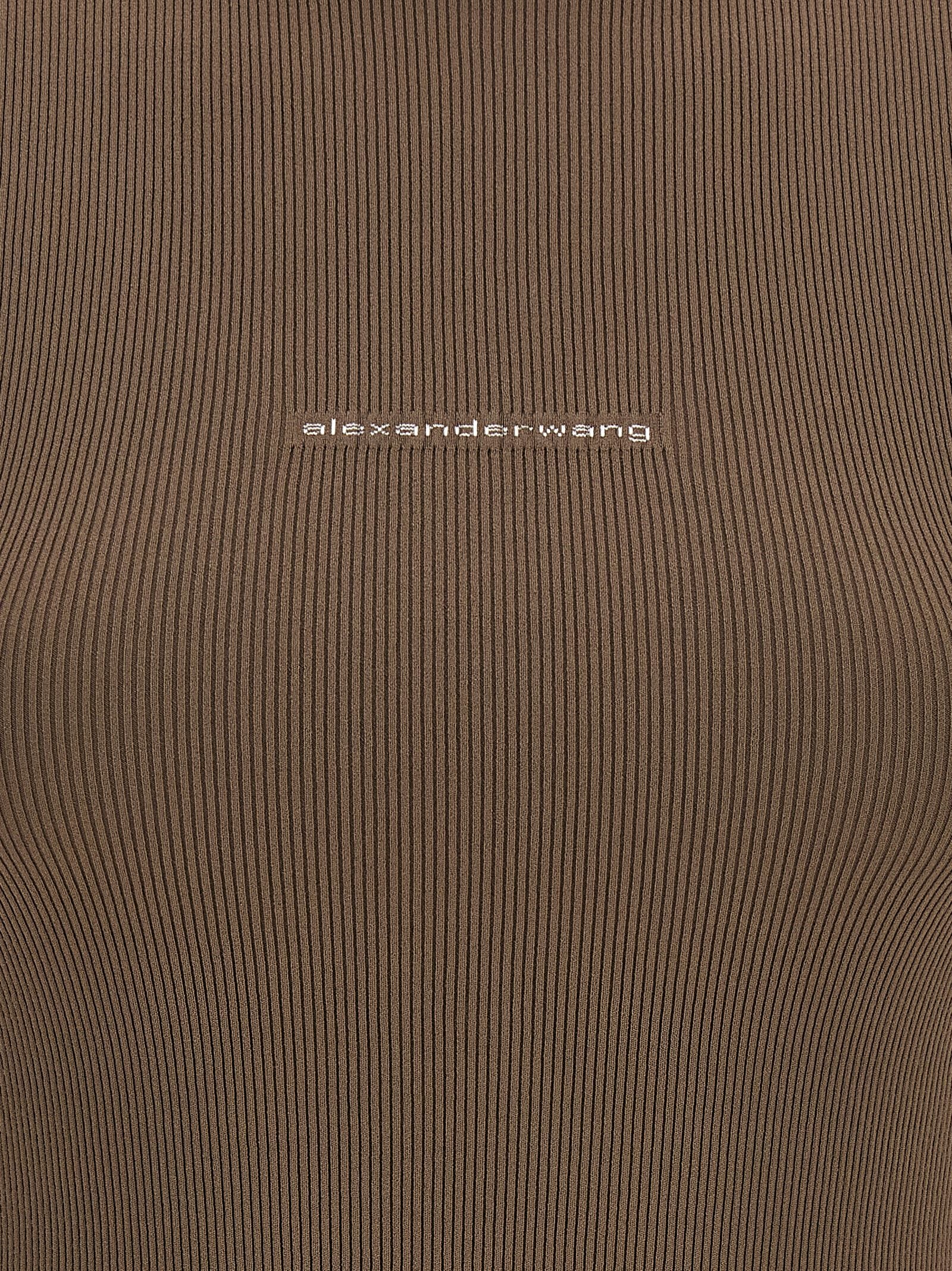 Alexander Wang Brown Polyamide Women's T-Shirt