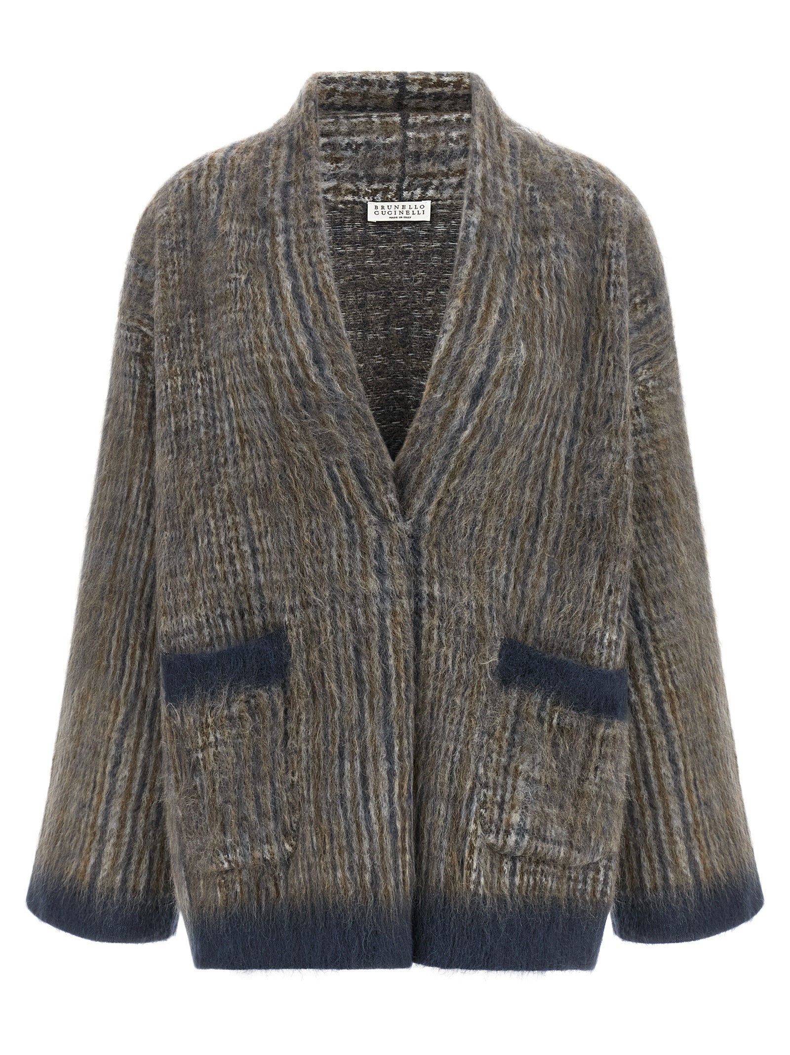 Brunello Cucinelli Gray Wool Women's Cardigan