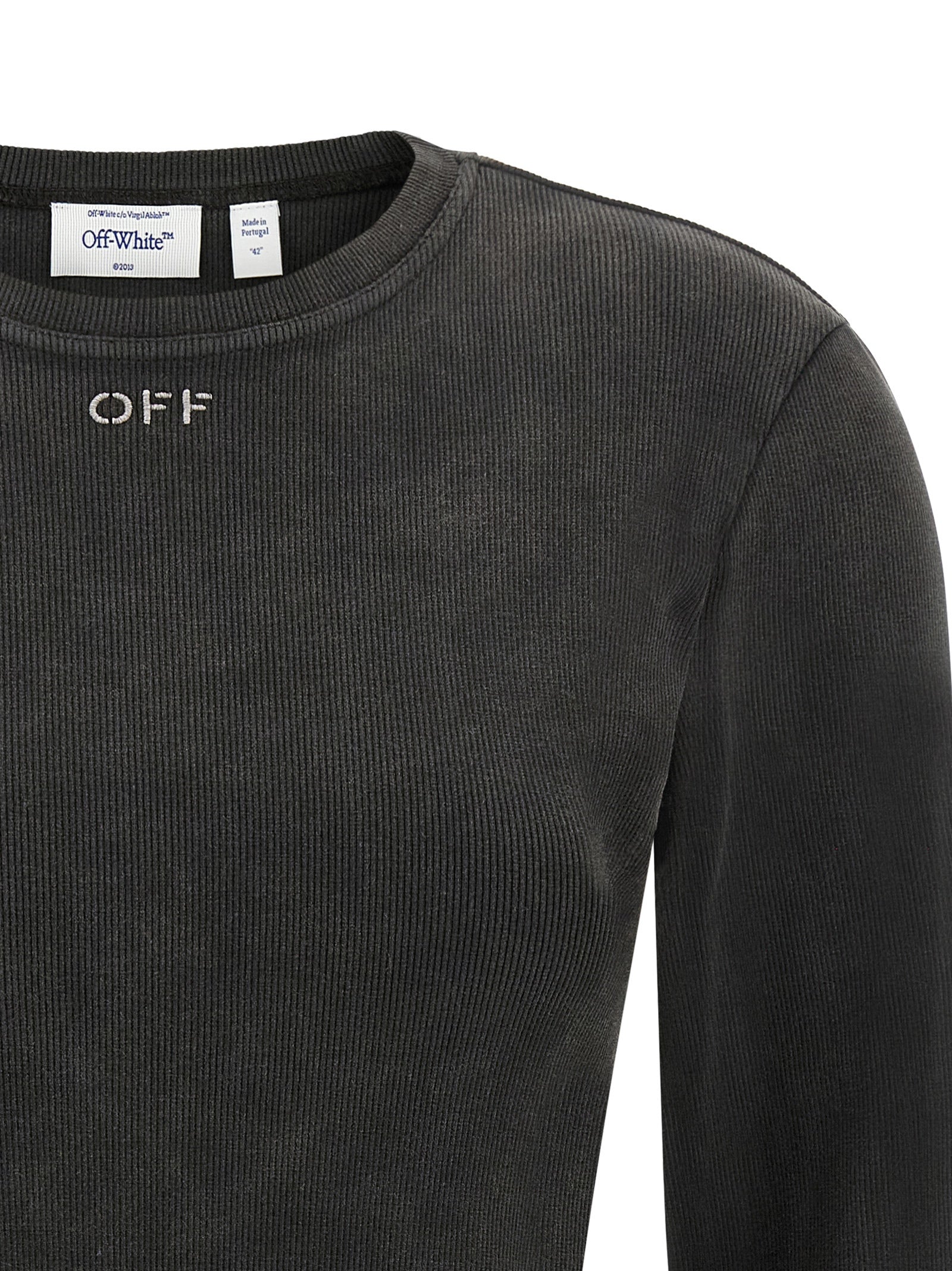 Off-White Black Cotton Women's Sportswear