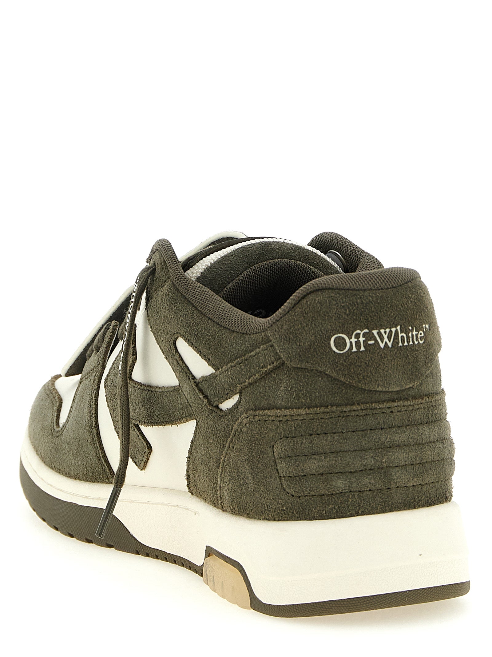 Off-White Bicolor Cowhide Athletic Men's Sneakers