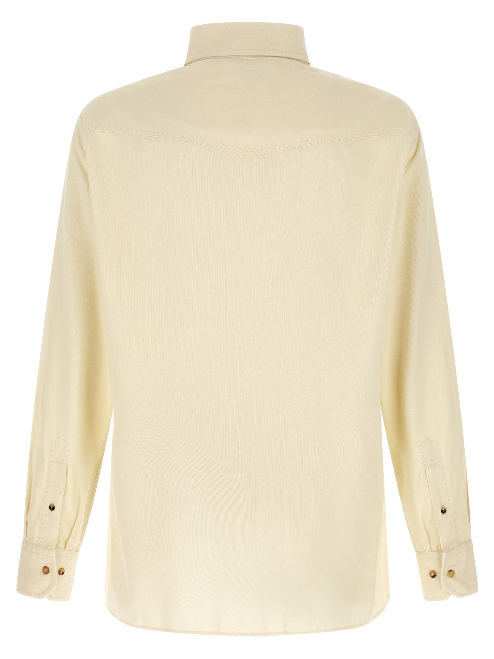 Brunello Cucinelli White Cotton Men's Blouse