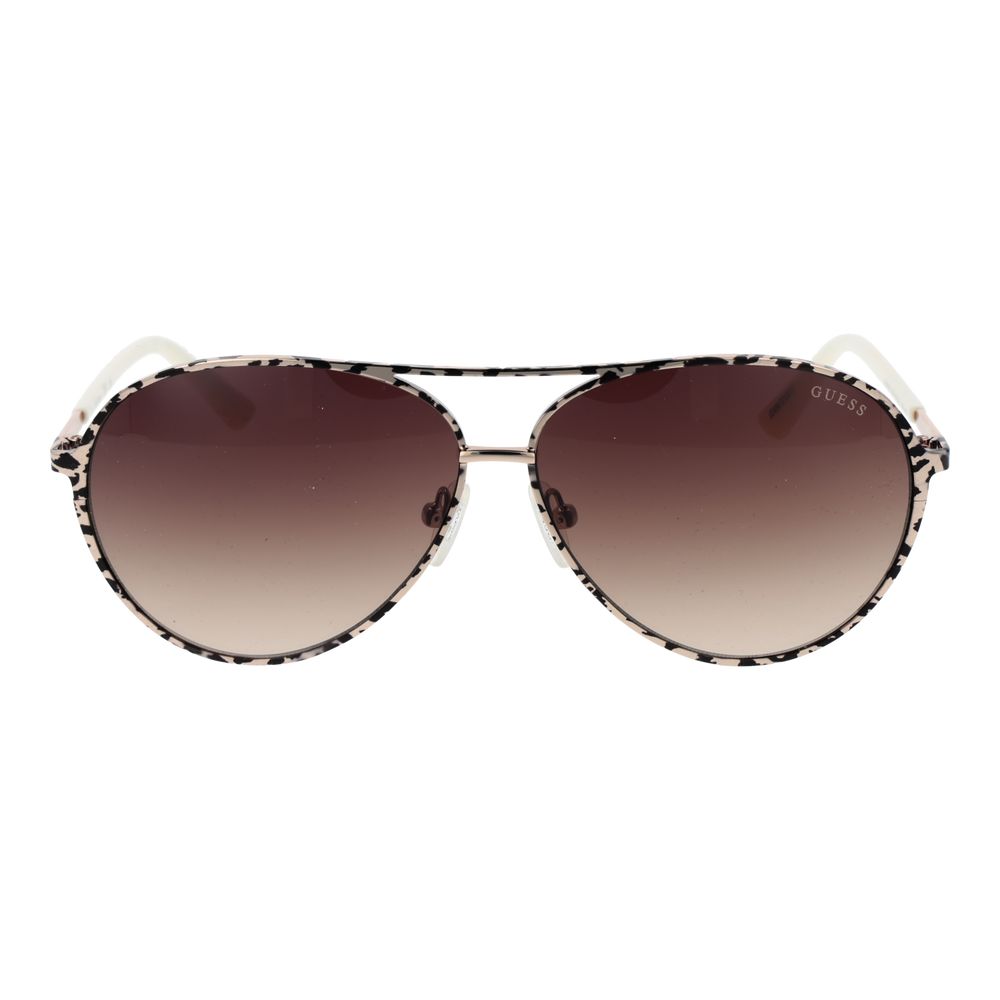 Guess Beige Metal Women's Sunglasses