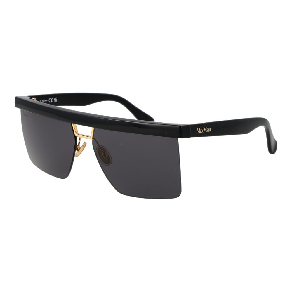 Max Mara Black Stainless Steel Women's Sunglasses