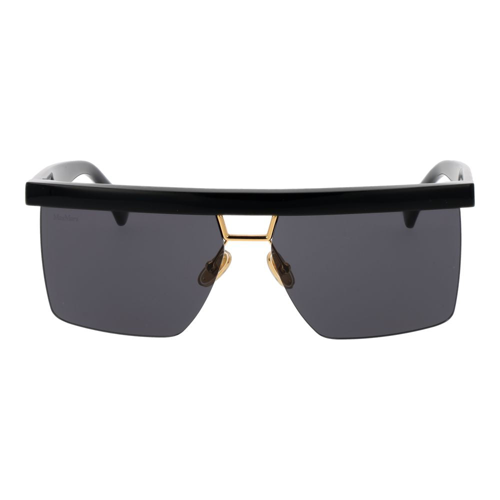 Max Mara Black Stainless Steel Women's Sunglasses