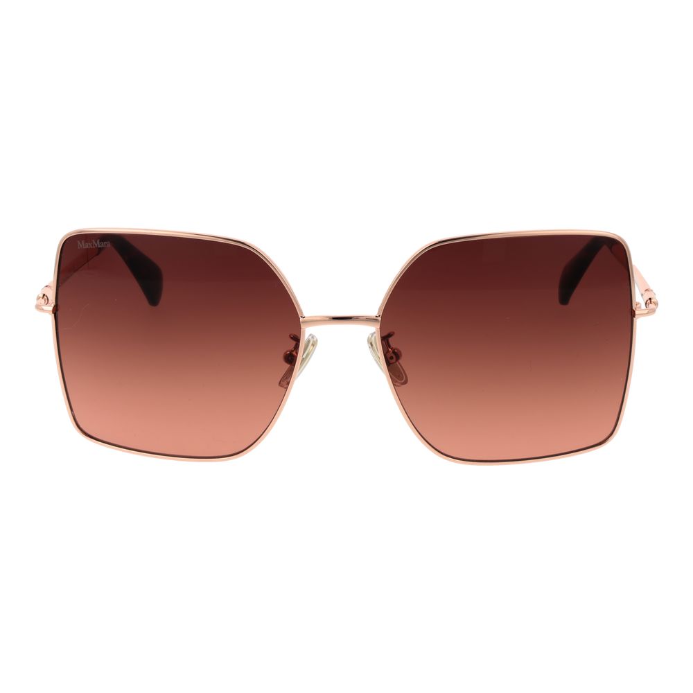 Max Mara Rose Gold Metal Women's Sunglasses