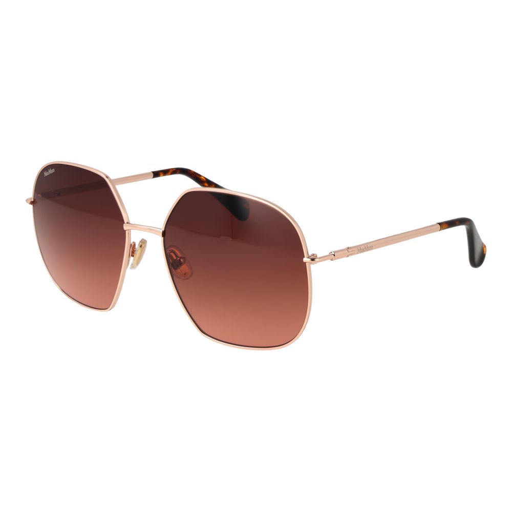 Max Mara Rose Gold Metal Women's Sunglasses
