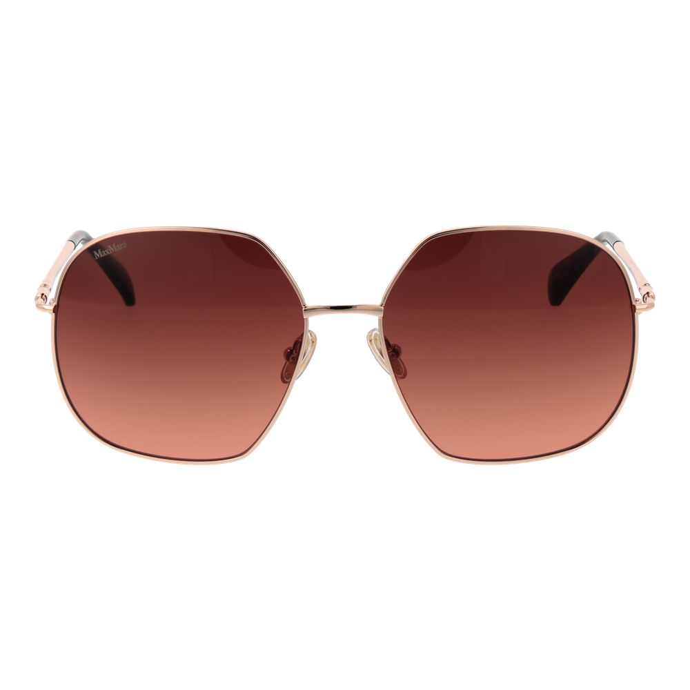 Max Mara Rose Gold Metal Women's Sunglasses