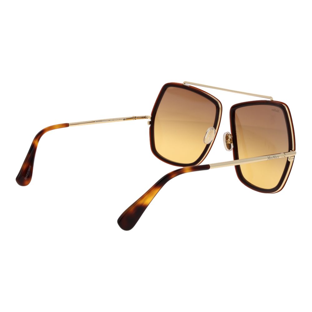 Max Mara Brown Metal Women's Sunglasses