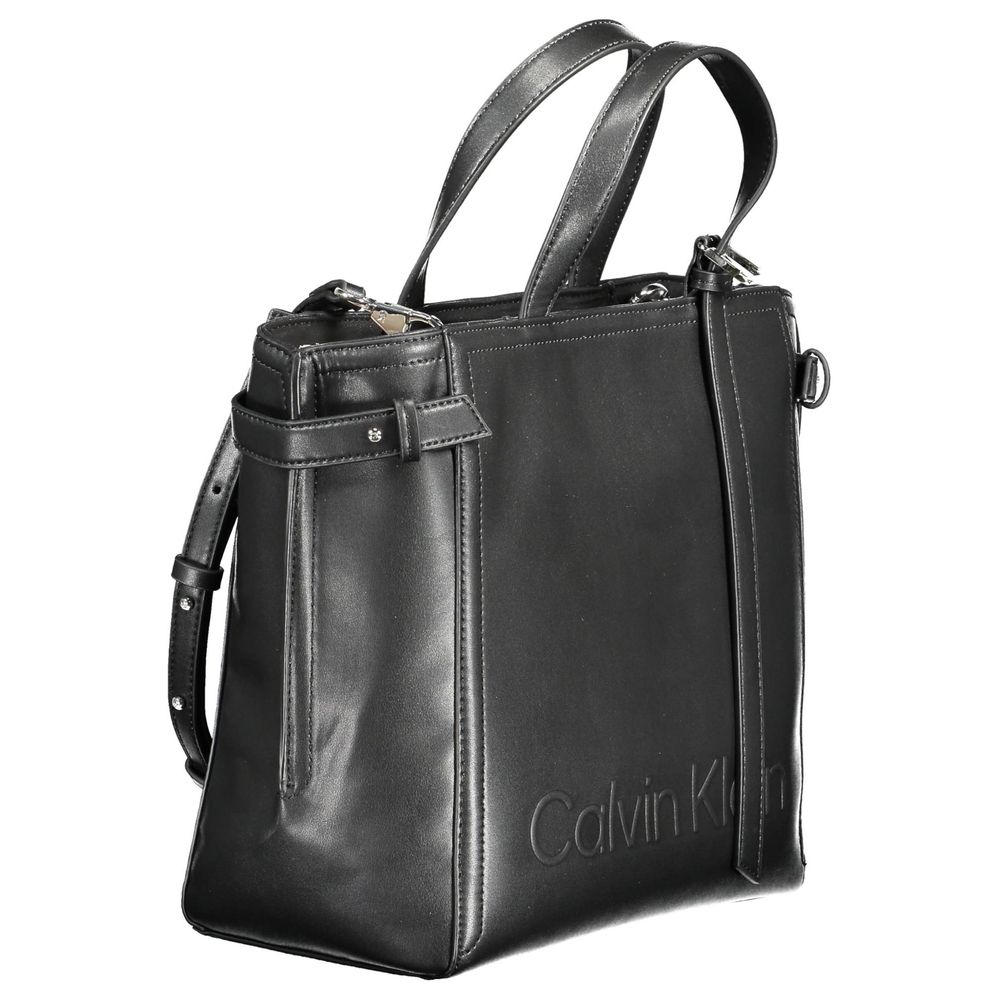 Calvin Klein Black Polyester Women Women's Handbag