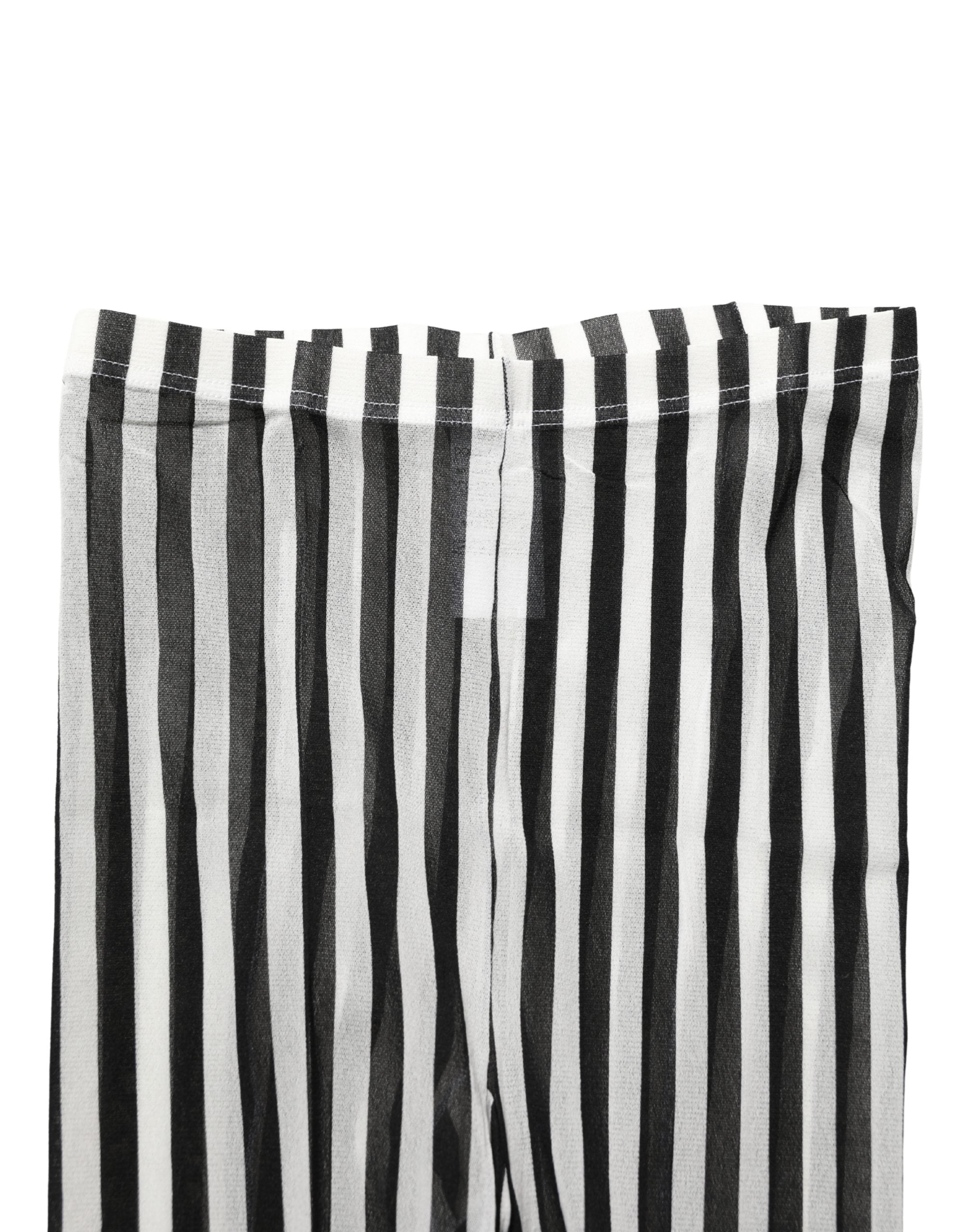 Dolce & Gabbana Black White Stripes Tights Stocking Pantyhose Women's Socks