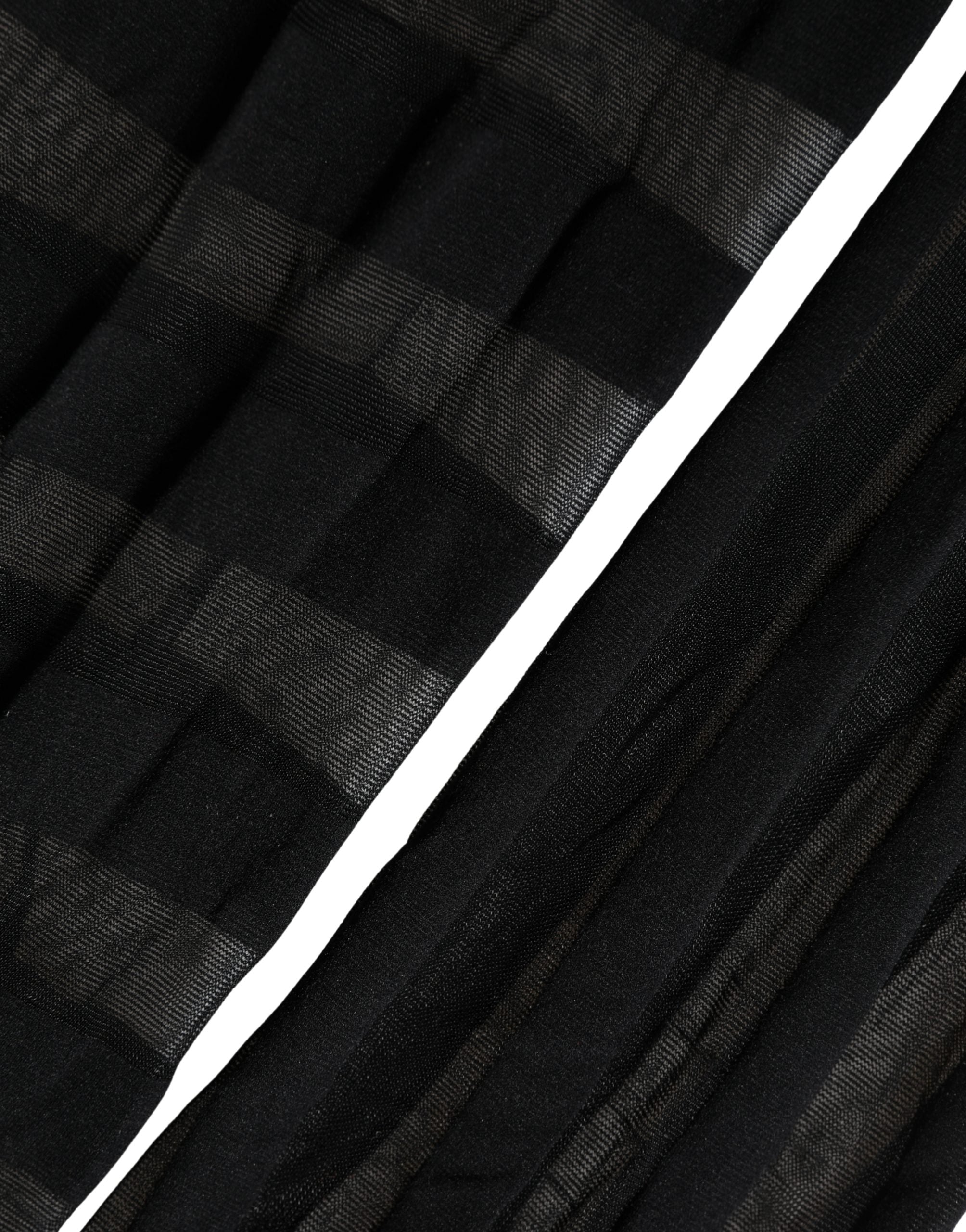 Dolce & Gabbana Black Nylon Stripes Tights Stockings Pantyhose Women's Socks (Pre-Owned)
