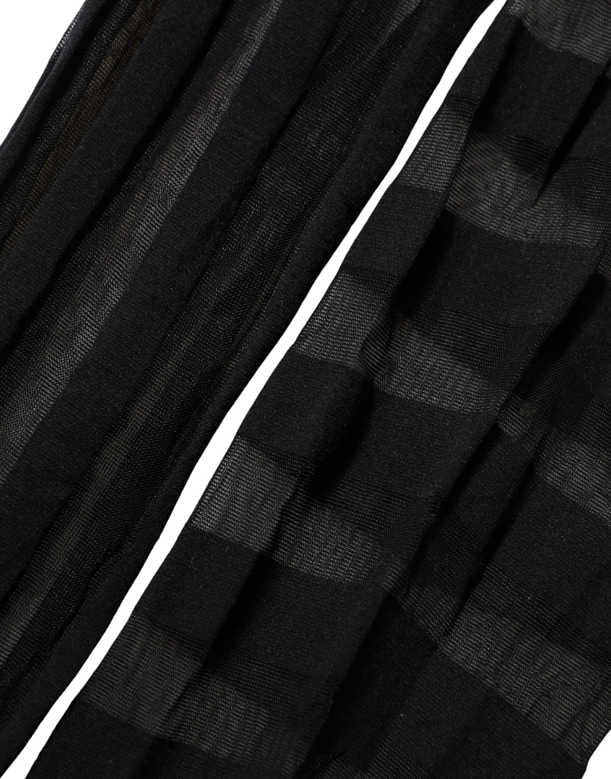 Dolce & Gabbana Black Stripes Tights Stockings Pantyhose Women's Socks (Pre-Owned)