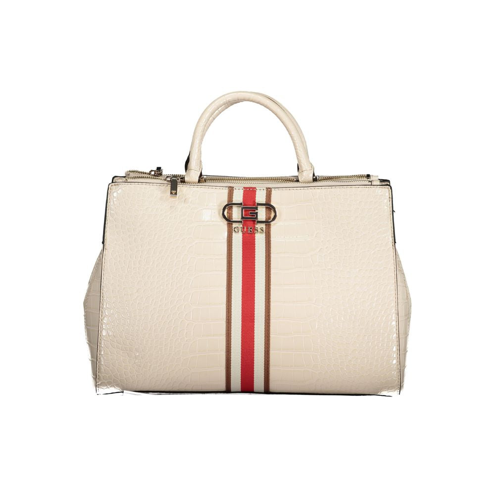 Guess Jeans Beige Polyurethane Women Women's Handbag