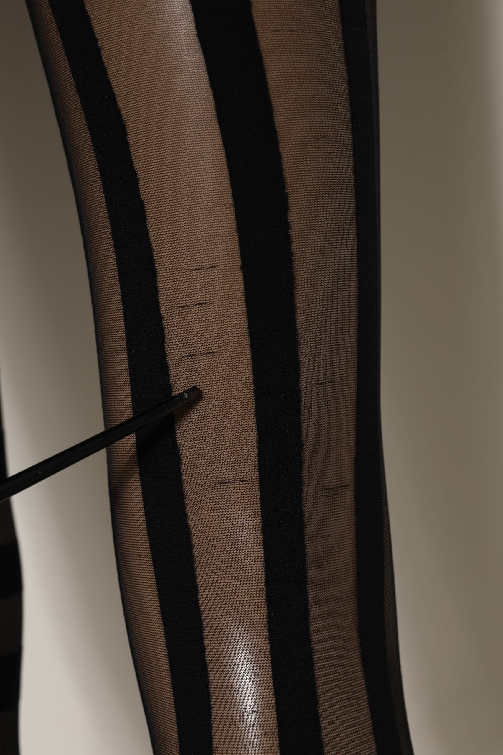 Dolce & Gabbana Black Stripes Tights Stockings Pantyhose Women's Socks (Pre-Owned)