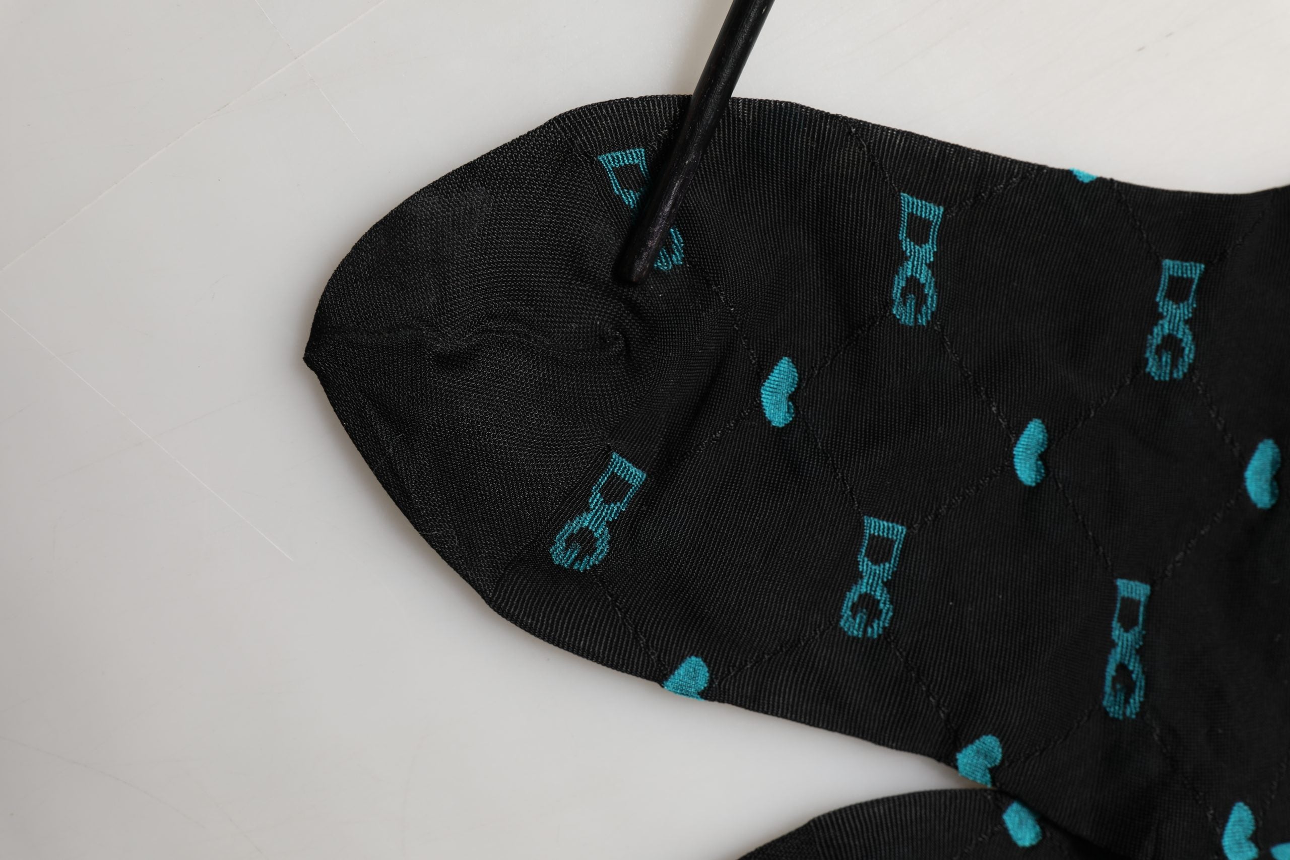 Dolce & Gabbana Black Nylon Logo Tights Stocking Pantyhose Women's Socks (Pre-Owned)
