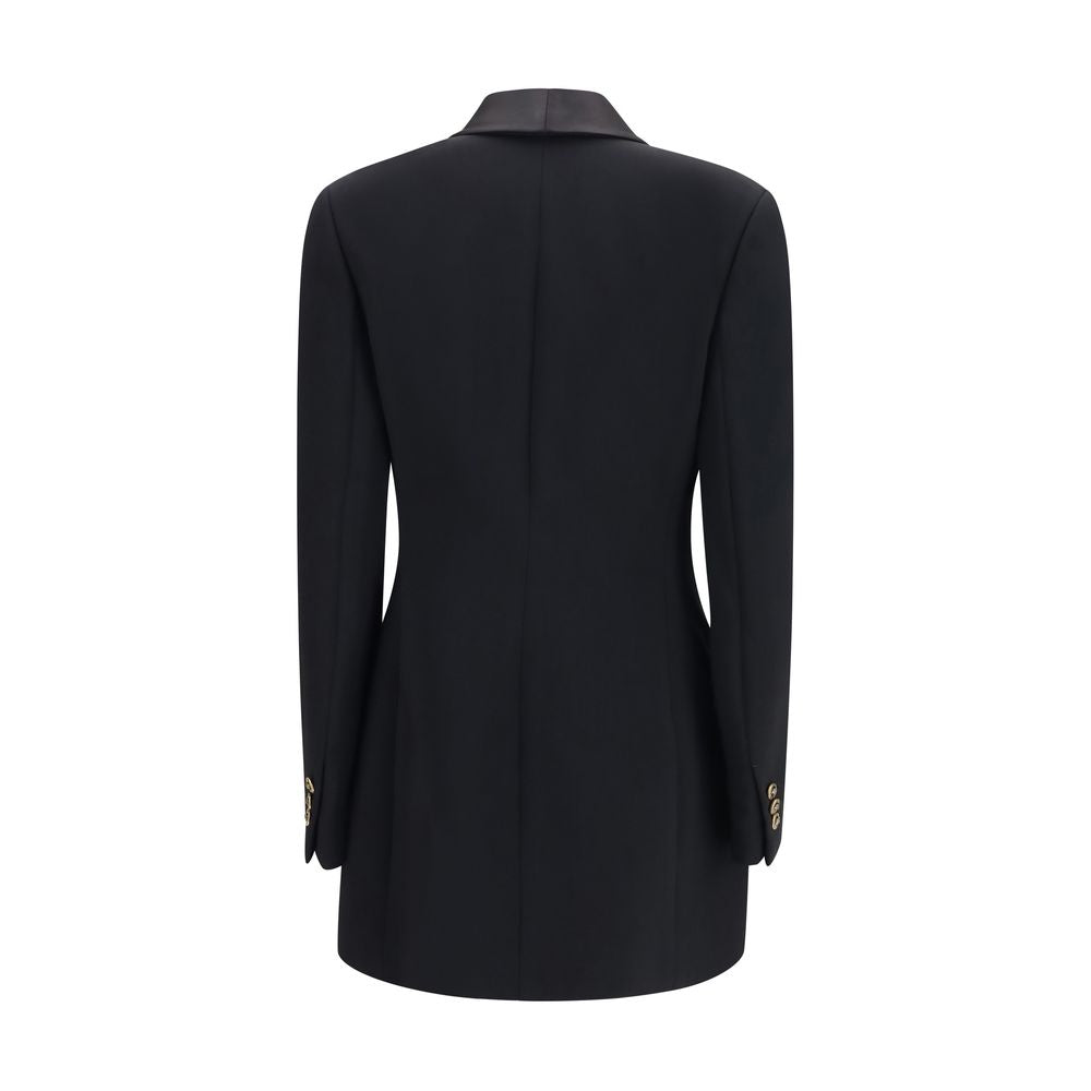Versace Black Wool Oves Aries Women's Blazer