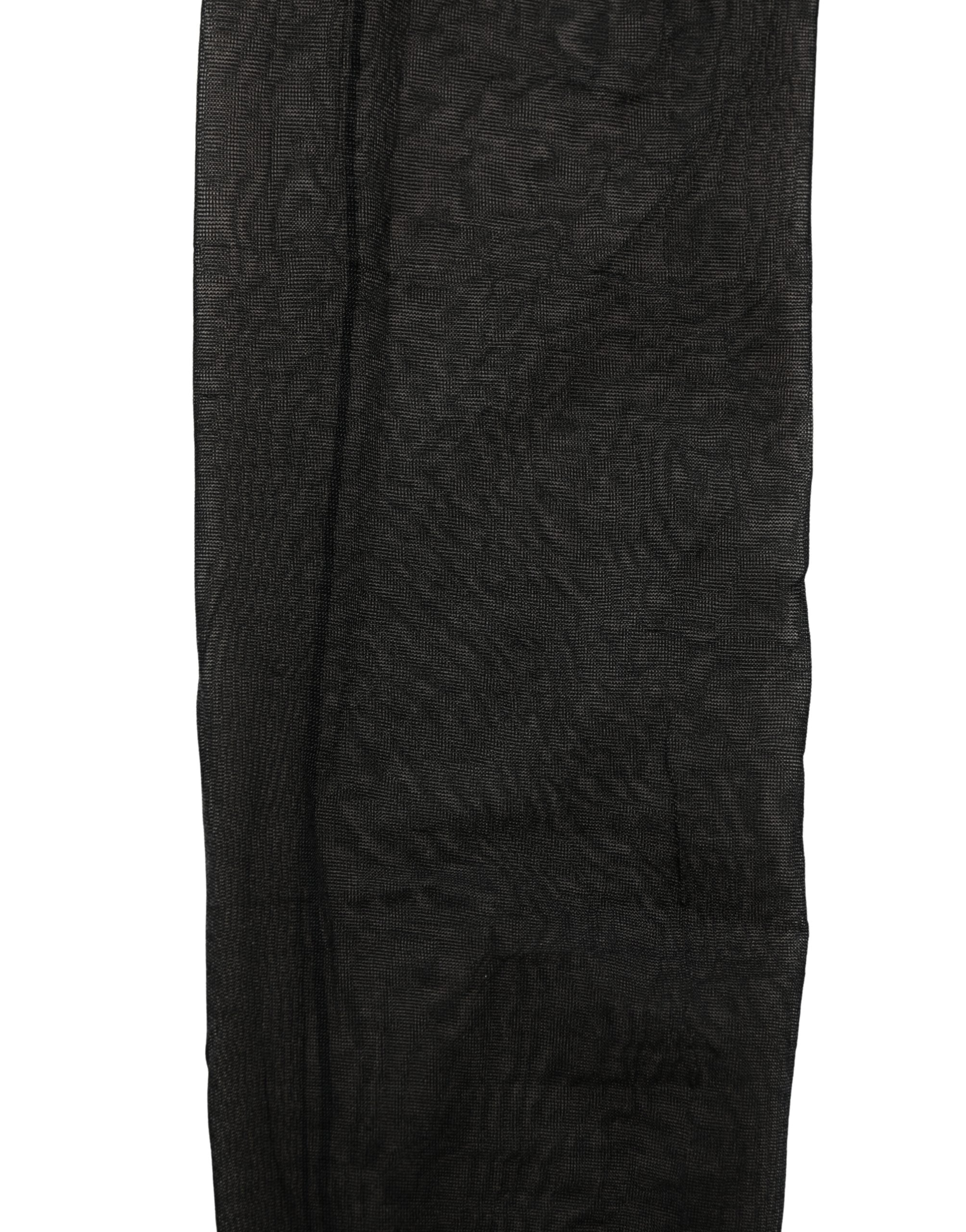 Dolce & Gabbana Black Nylon Tights Stocking Pantyhose Women's Socks