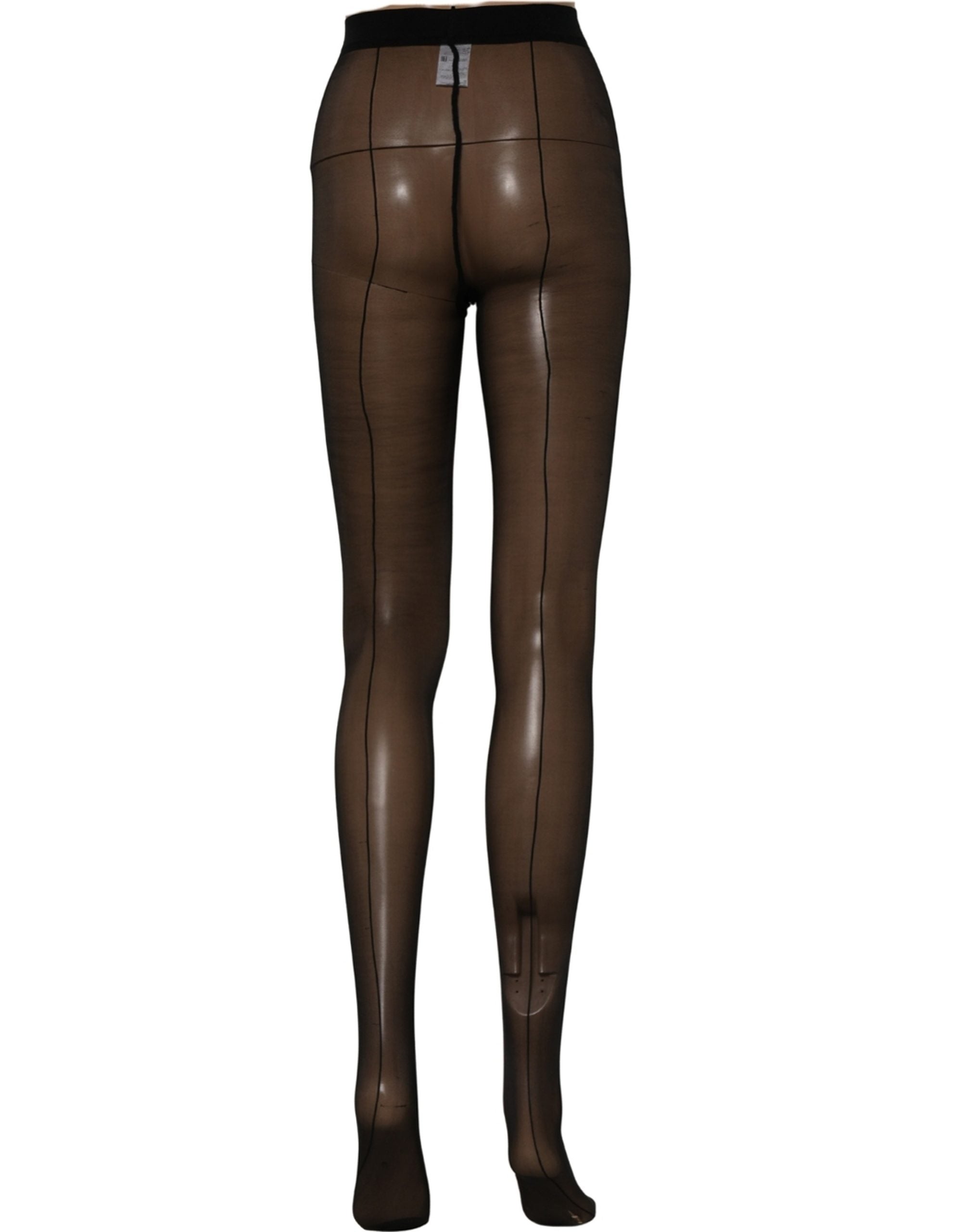 Dolce & Gabbana Black Nylon Tights Stocking Pantyhose Women's Socks