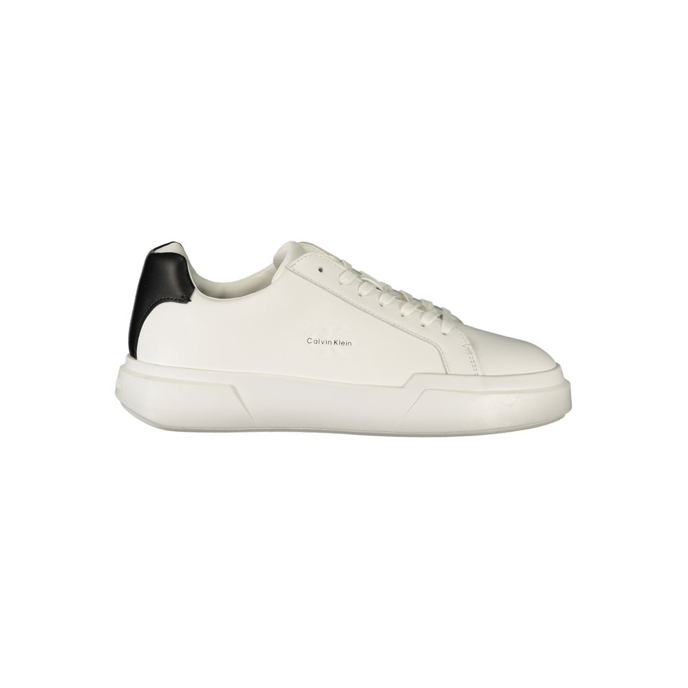 Calvin Klein White Leather Men's Men's Sneaker