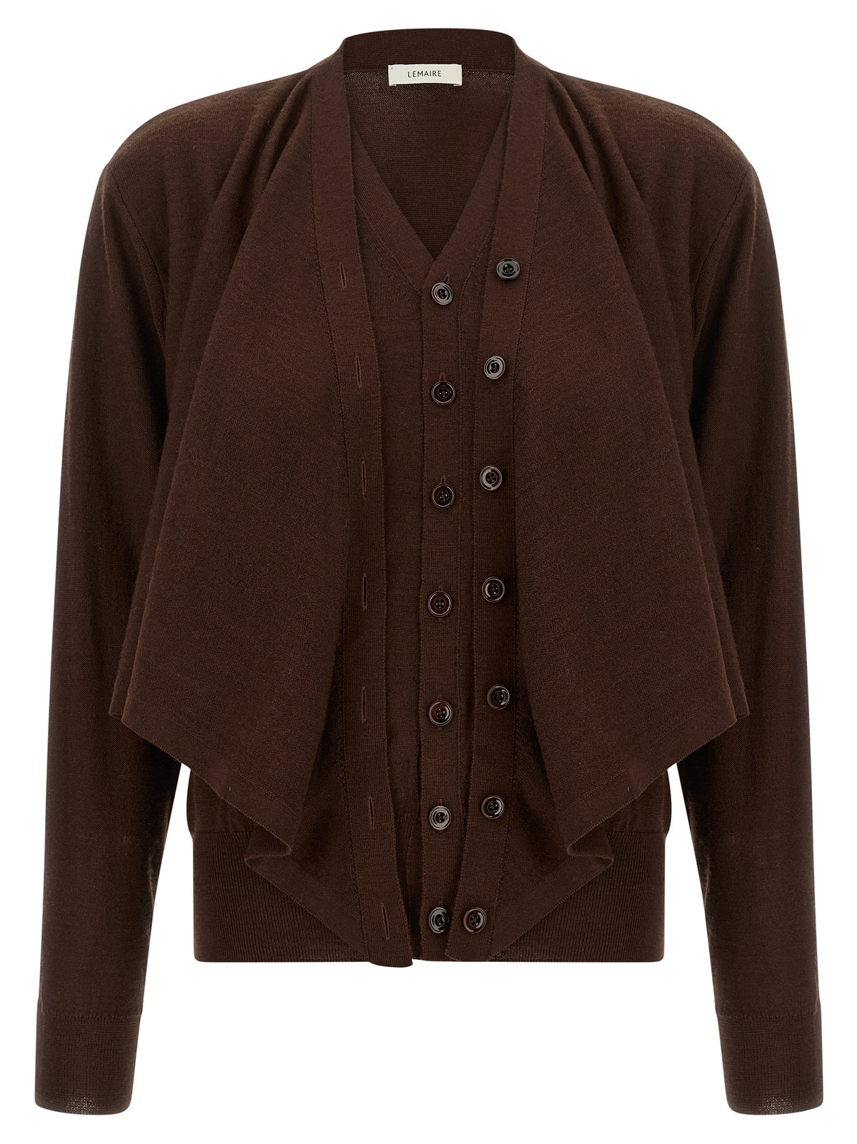 Lemaire Bordeaux Wool Women's Cardigan