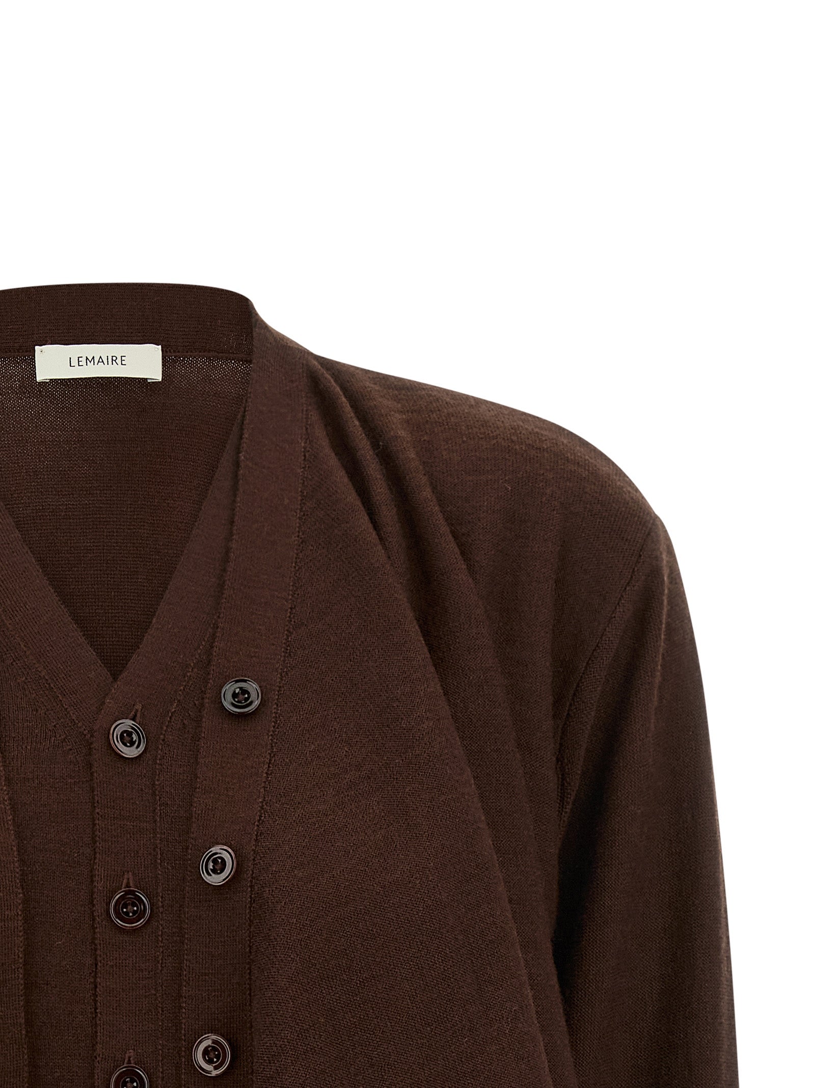 Lemaire Bordeaux Wool Women's Cardigan