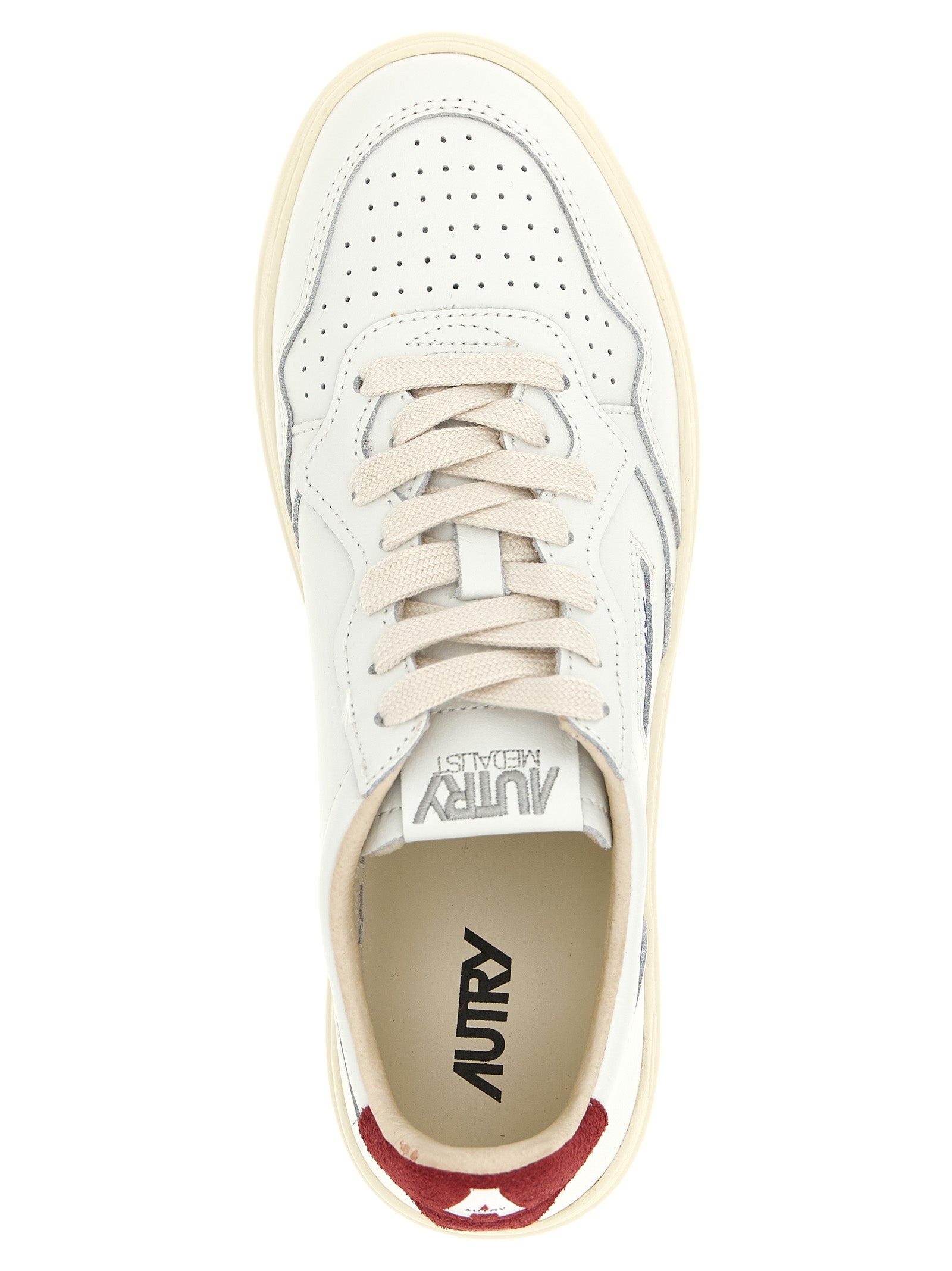 Autry Bordeaux Cowhide Athletic Men's Sneakers