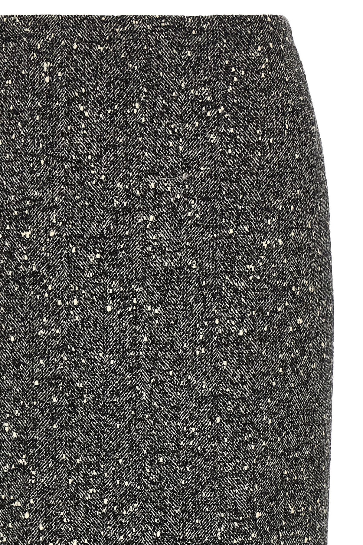 Valentino Garavani Bicolor Virgin Wool Midi Women's Skirt