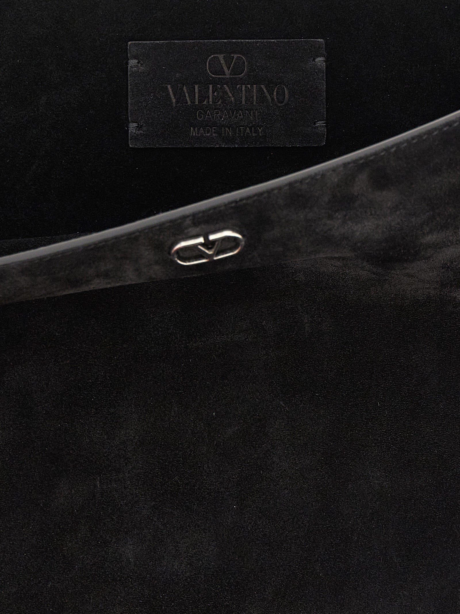 Valentino Garavani Black Calfskin Shoulder Men's Bag