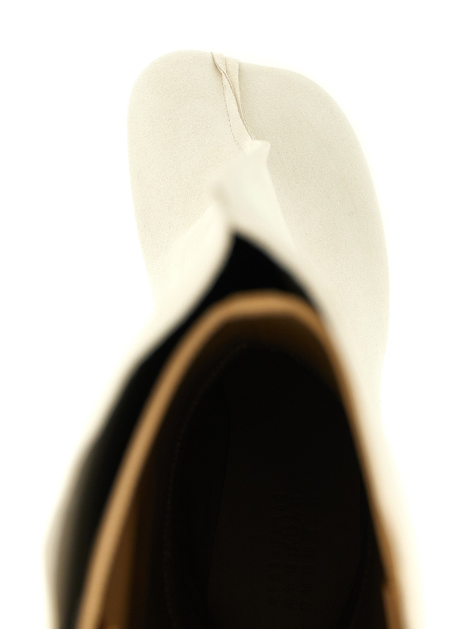 MM6 Maison Margiela White Cowhide Over The Women's Knee
