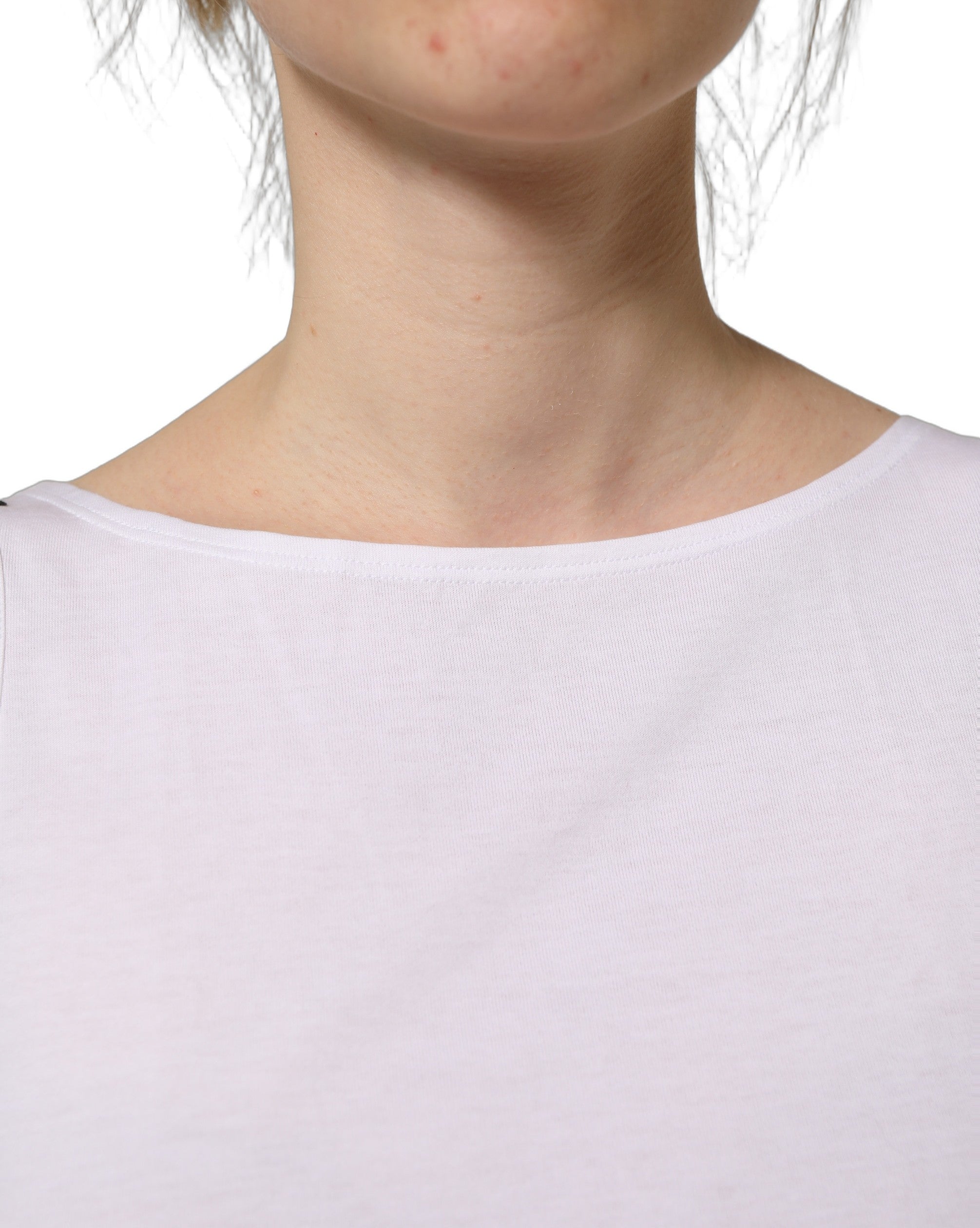 Dolce & Gabbana White Cotton Sleeveless Cropped Tank Women's Top