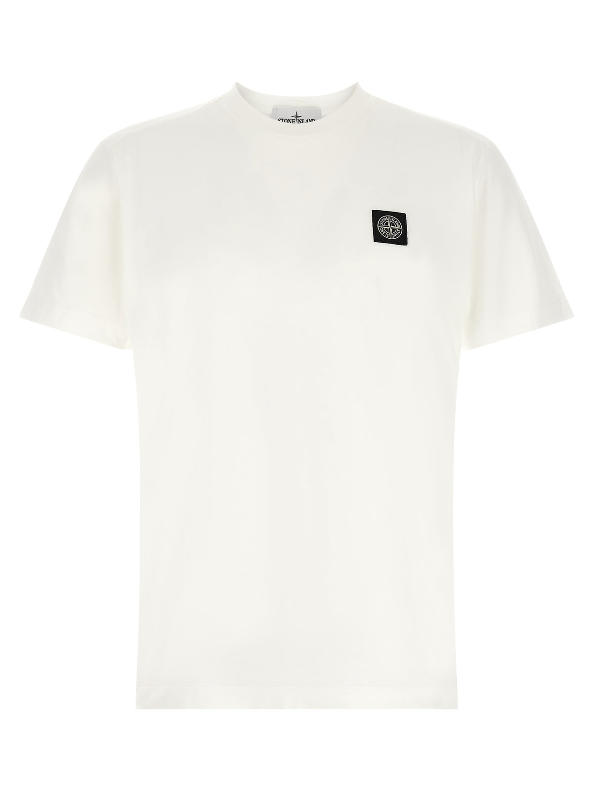 Stone Island White Cotton Men's T-Shirt