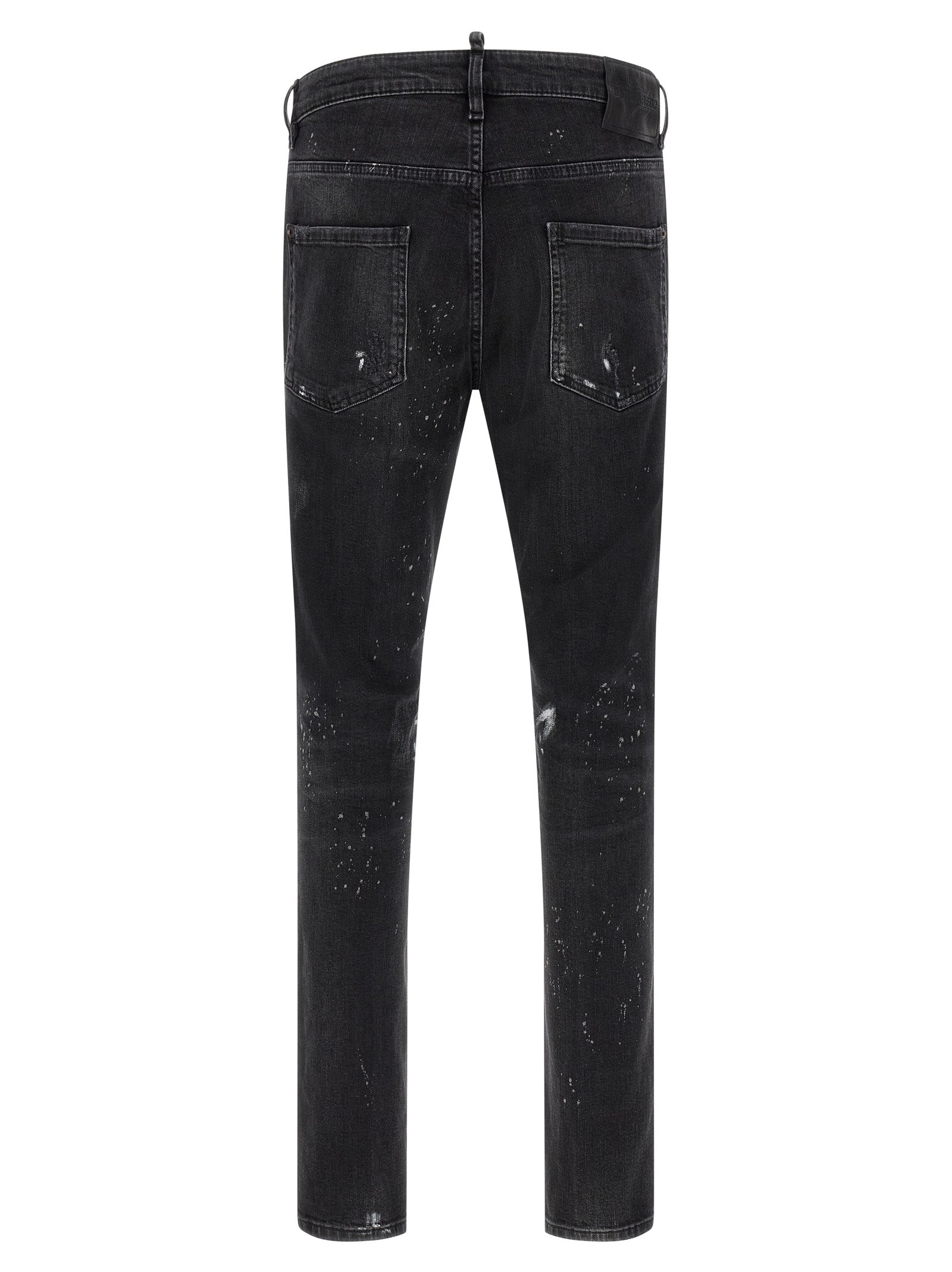 Dsquared² Black Cotton Slim Fit Men's Jeans